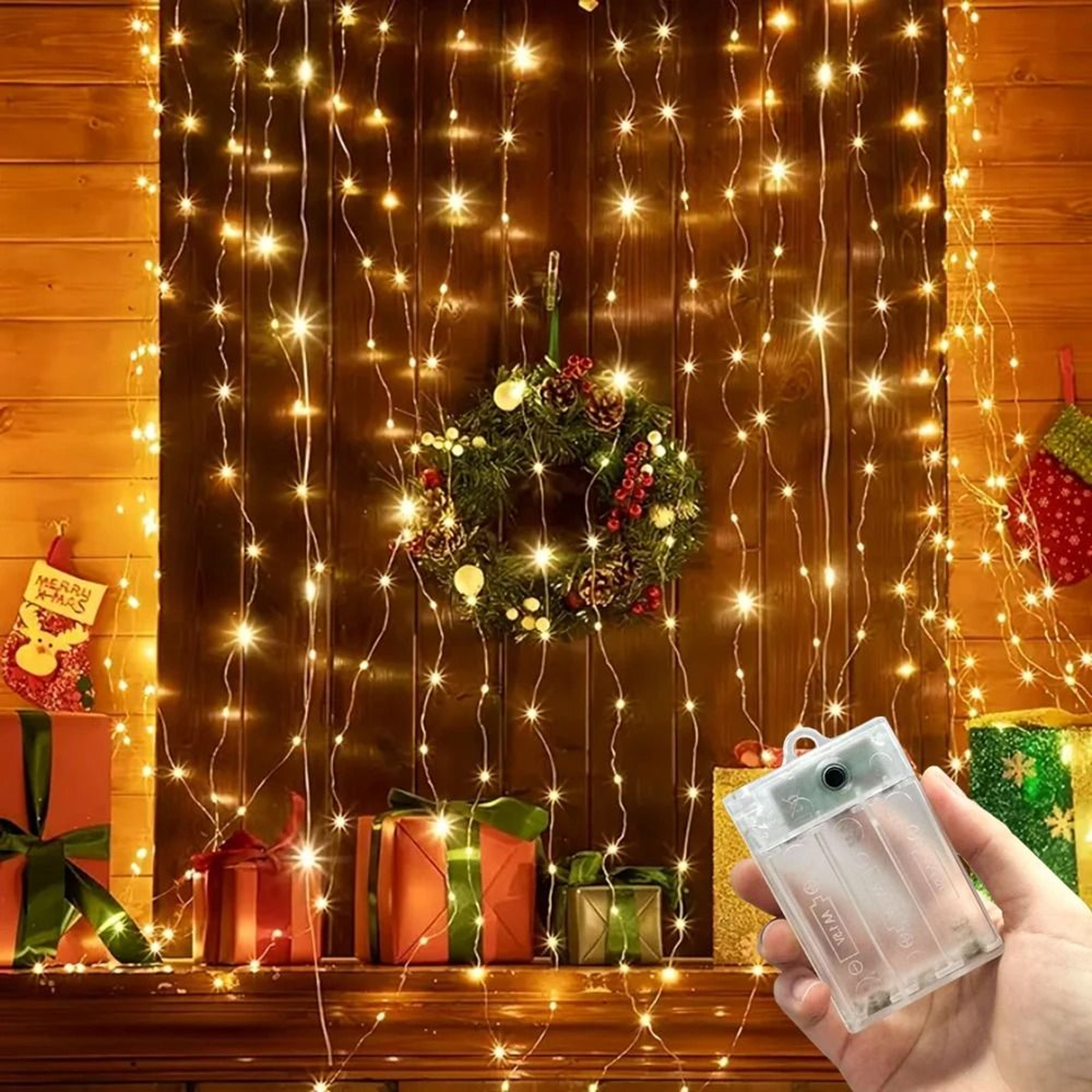 LunaGlow Battery Powered Curtain Lights For Ramadan And Wedding Decor 5