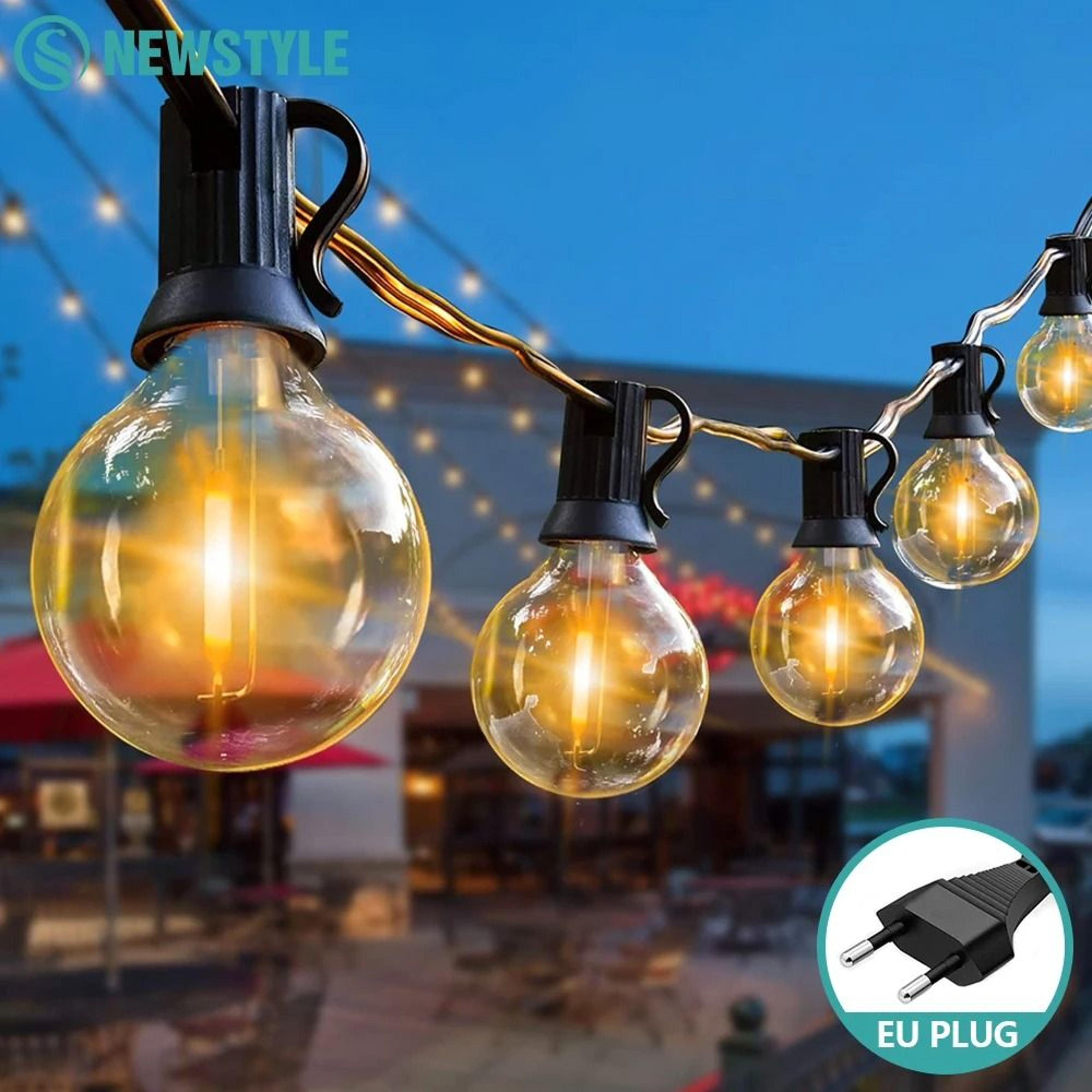 Shatterproof G40 Outdoor String Lights For Warm Patio Party Ambiance Anywhere 13