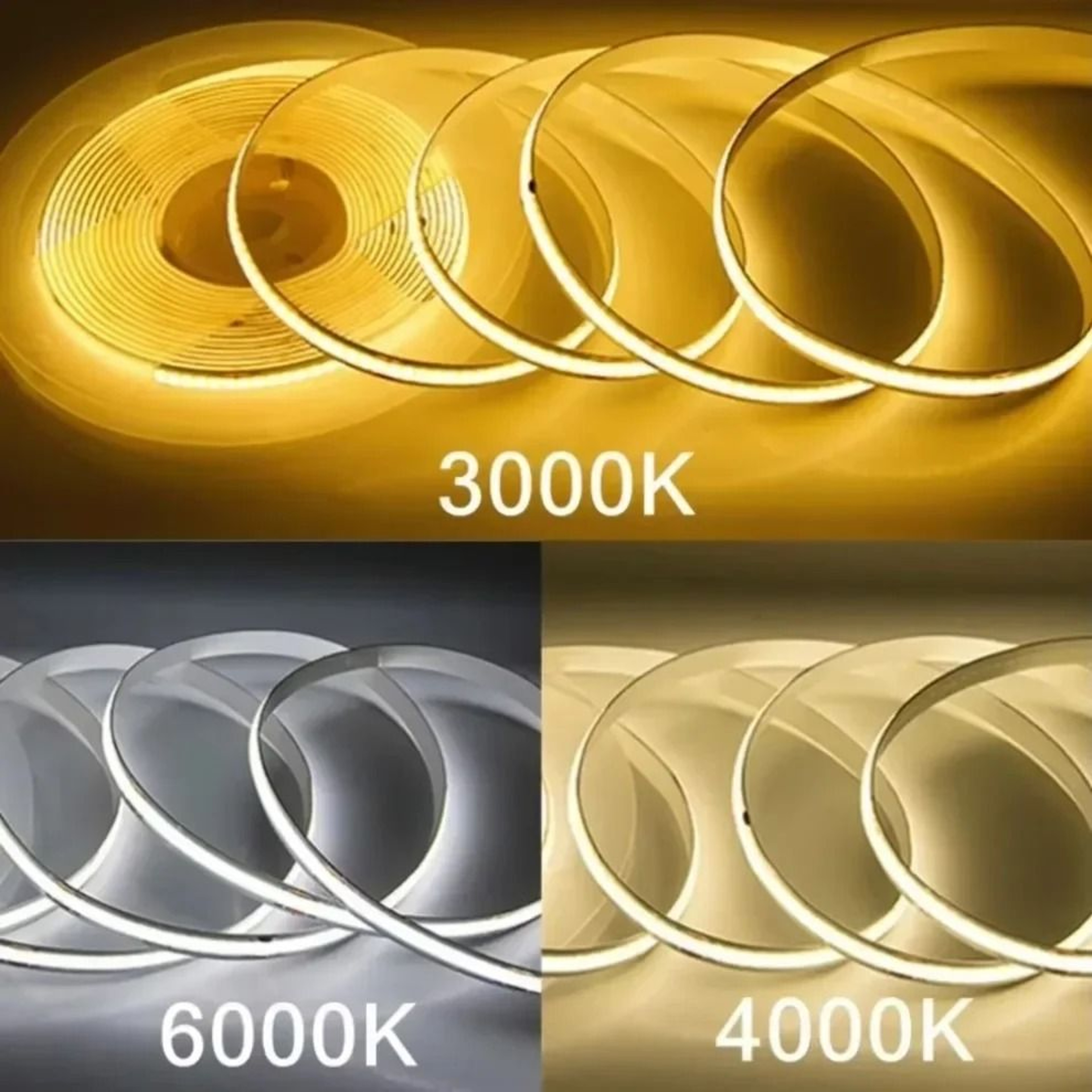 Driverless 220V COB LED Strip For Bright Seamless Warm White Lighting 6