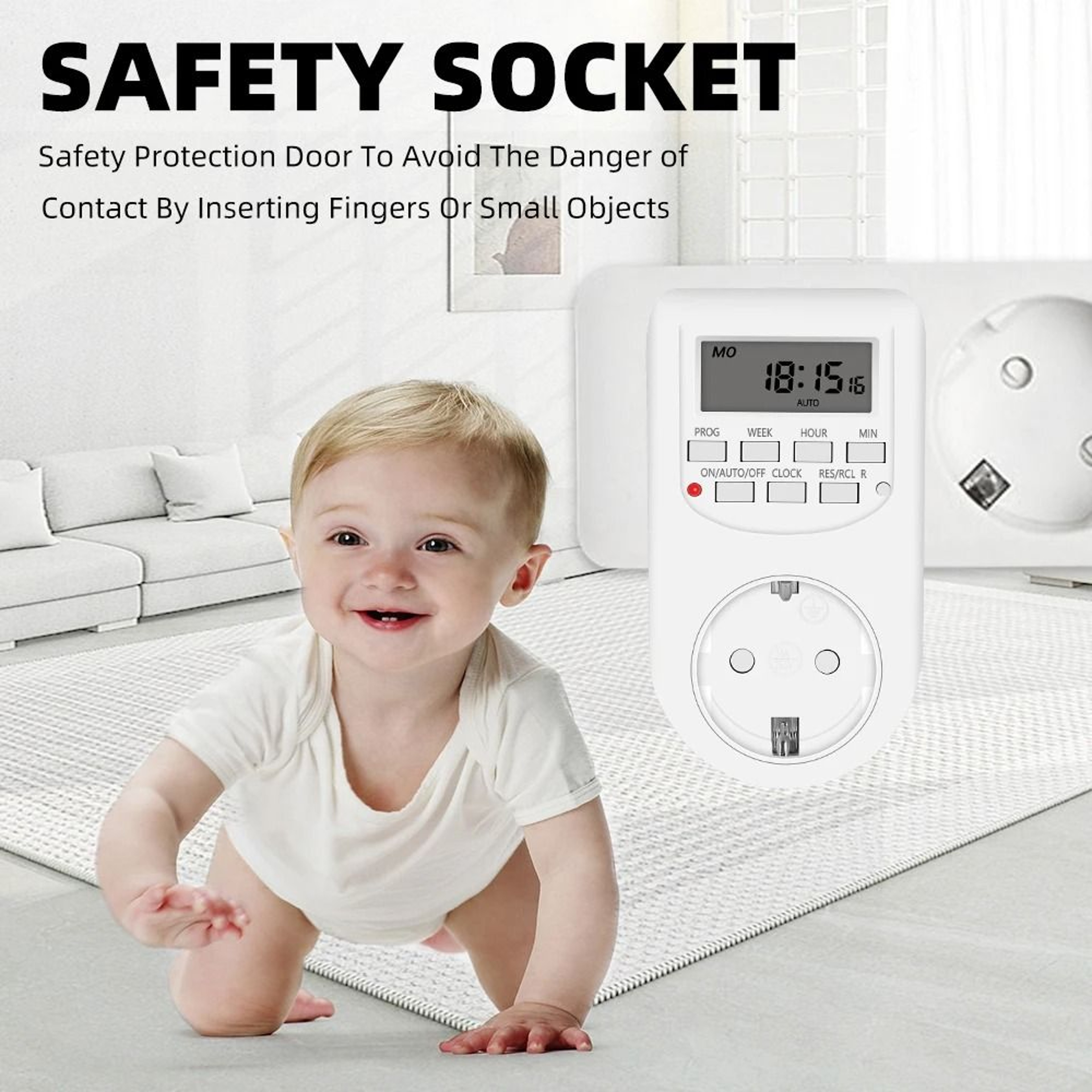 Effortless Weekly Programmable Outlet Timer For Reliable Home Appliance Automation Control 7