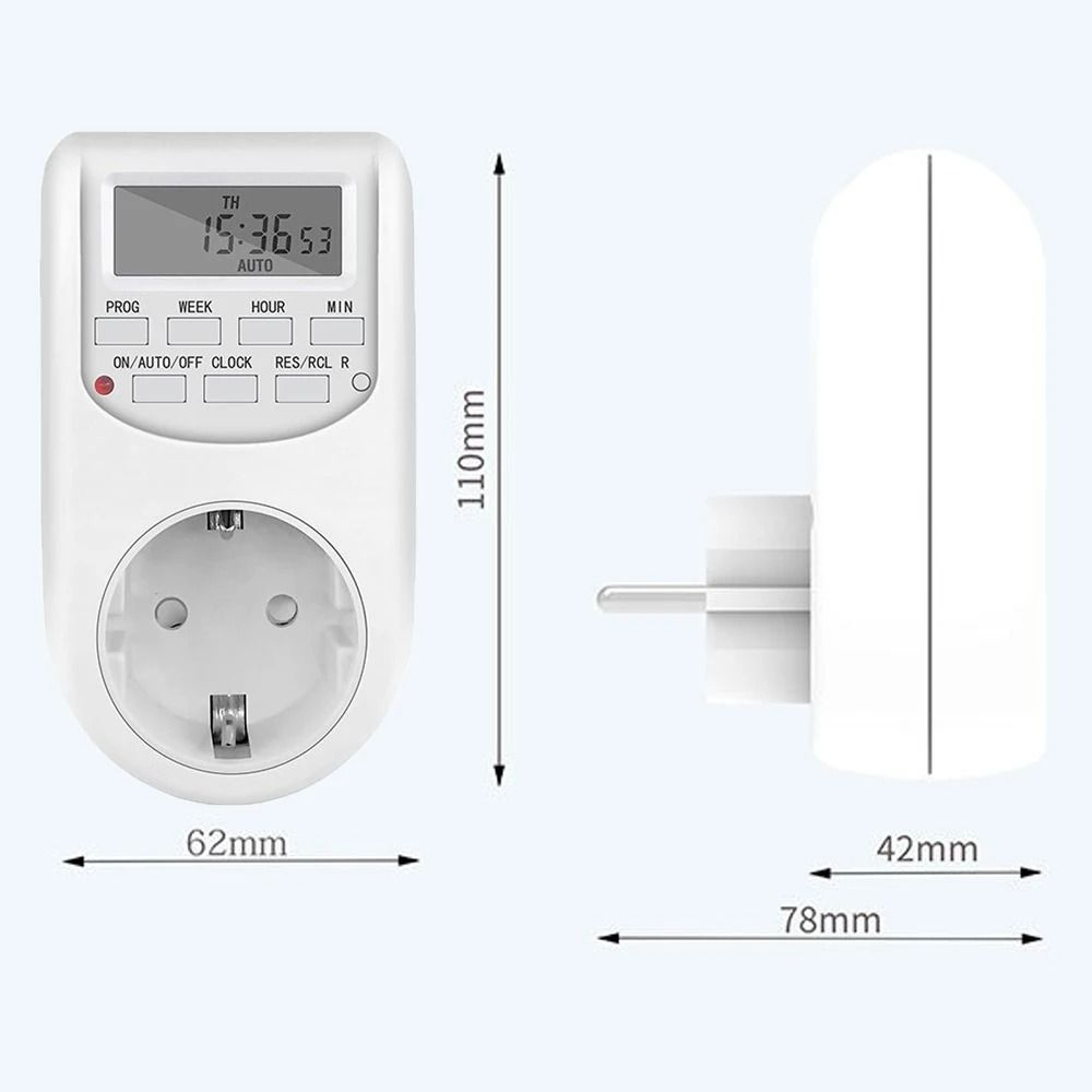 Energy Saving EU Plug Timer For Smarter Weekly Appliance Power Control 1