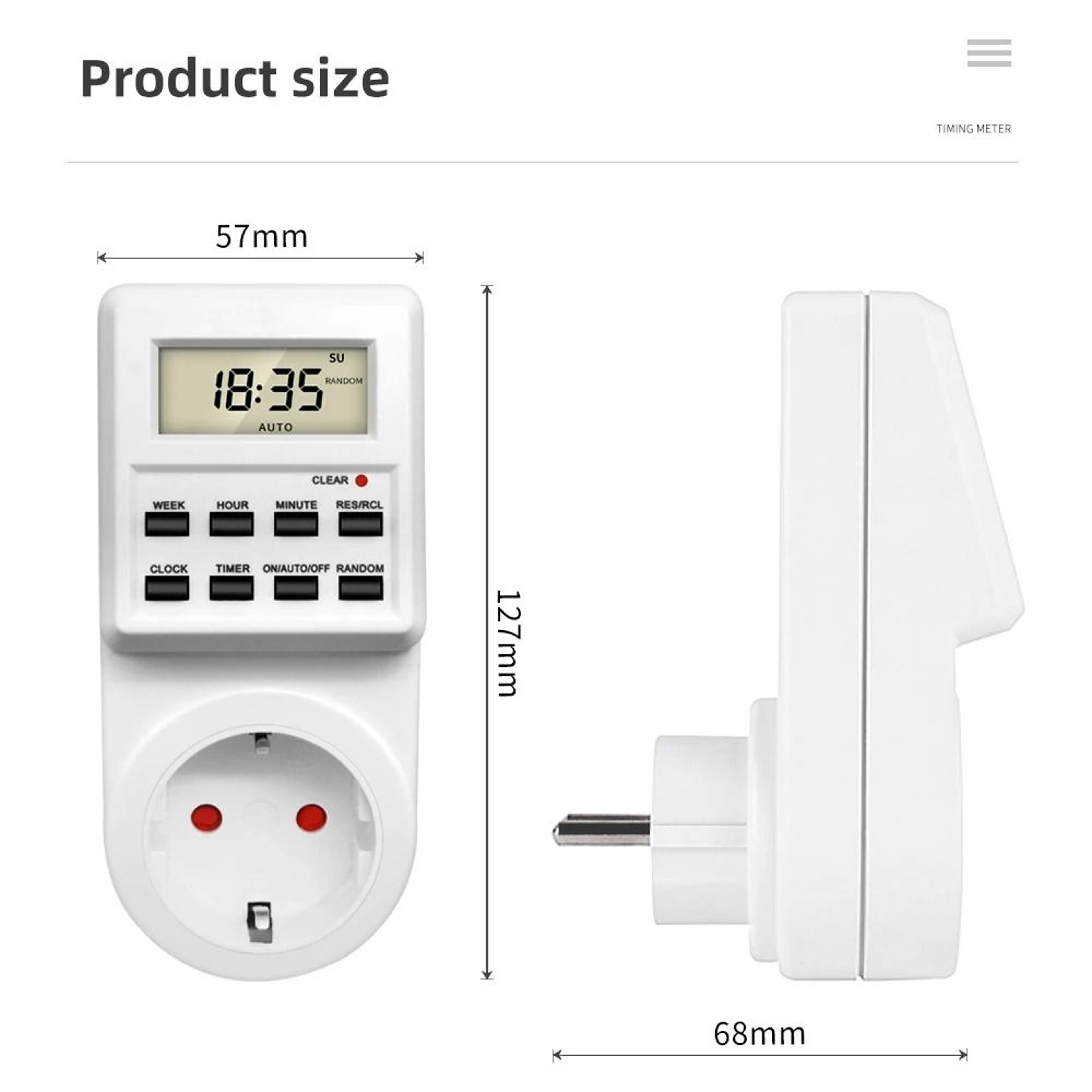 SmartSchedule Digital Timer Socket Programmable Outlet Timer And Automatic Power Controller 7