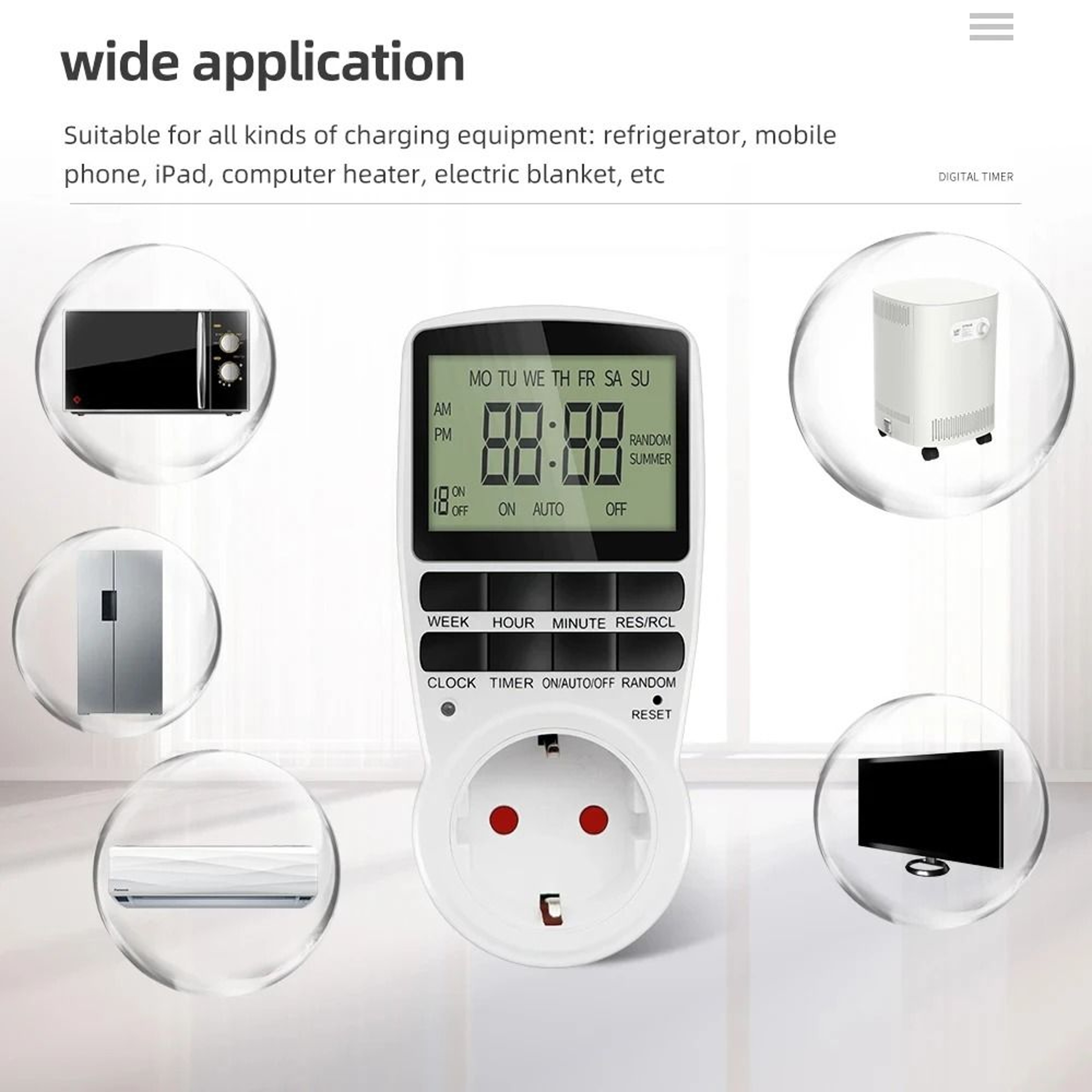 Smart Digital Timer Outlet And Programmable Timer Socket 11