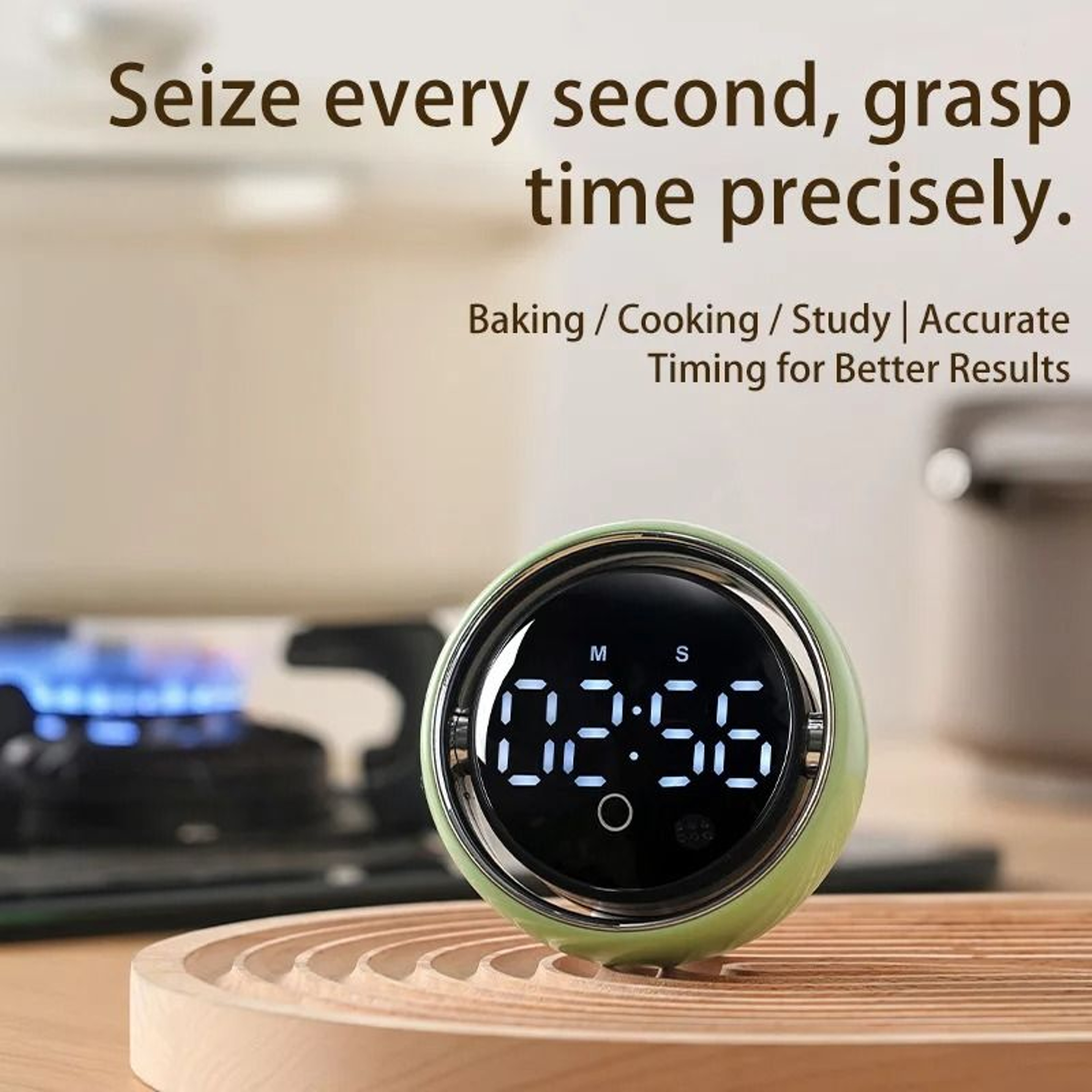 HandsFree Voice Controlled Kitchen Timer And Magnetic Digital Timer 9
