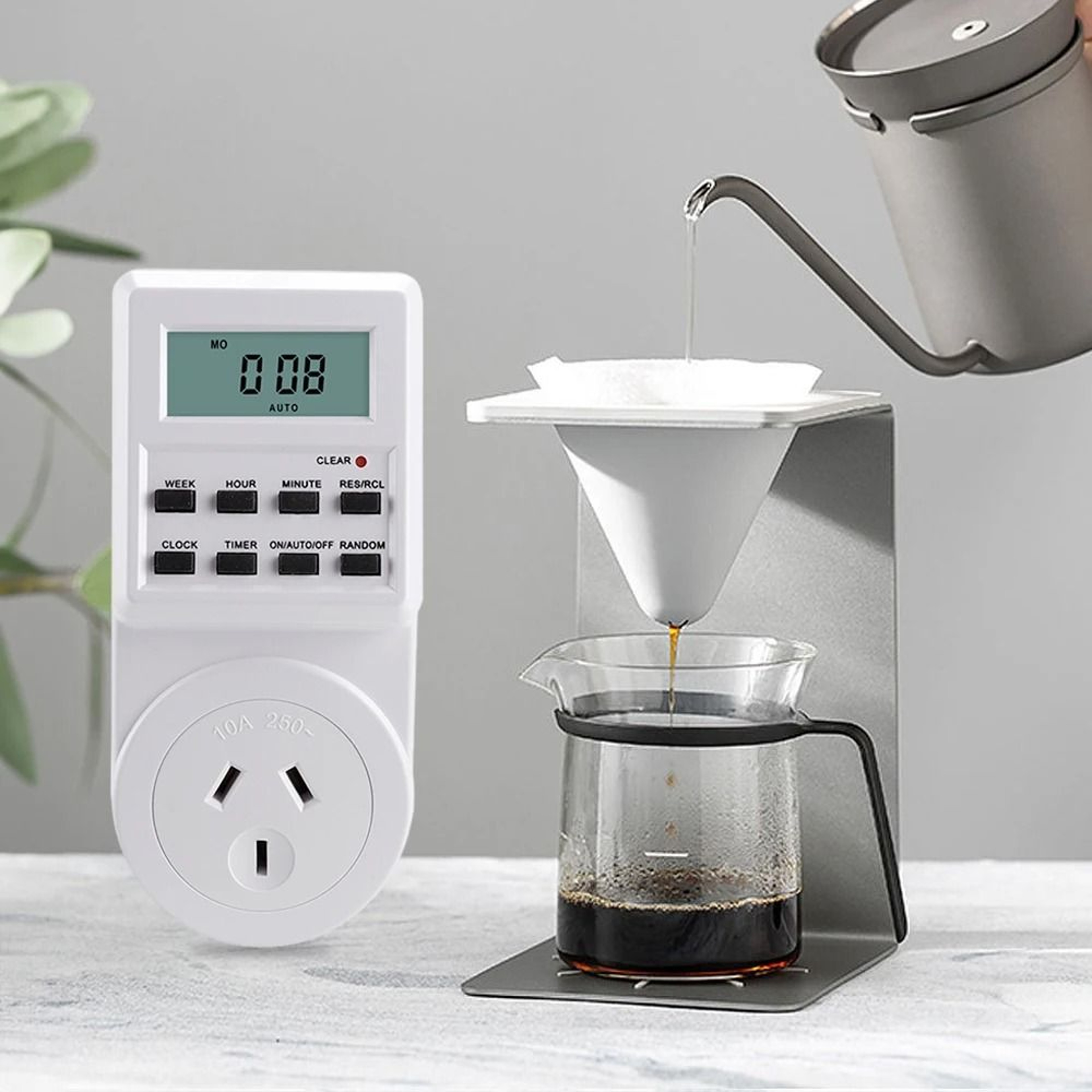 Smart Digital Timer Outlet With 7Day Programmable Timer 0