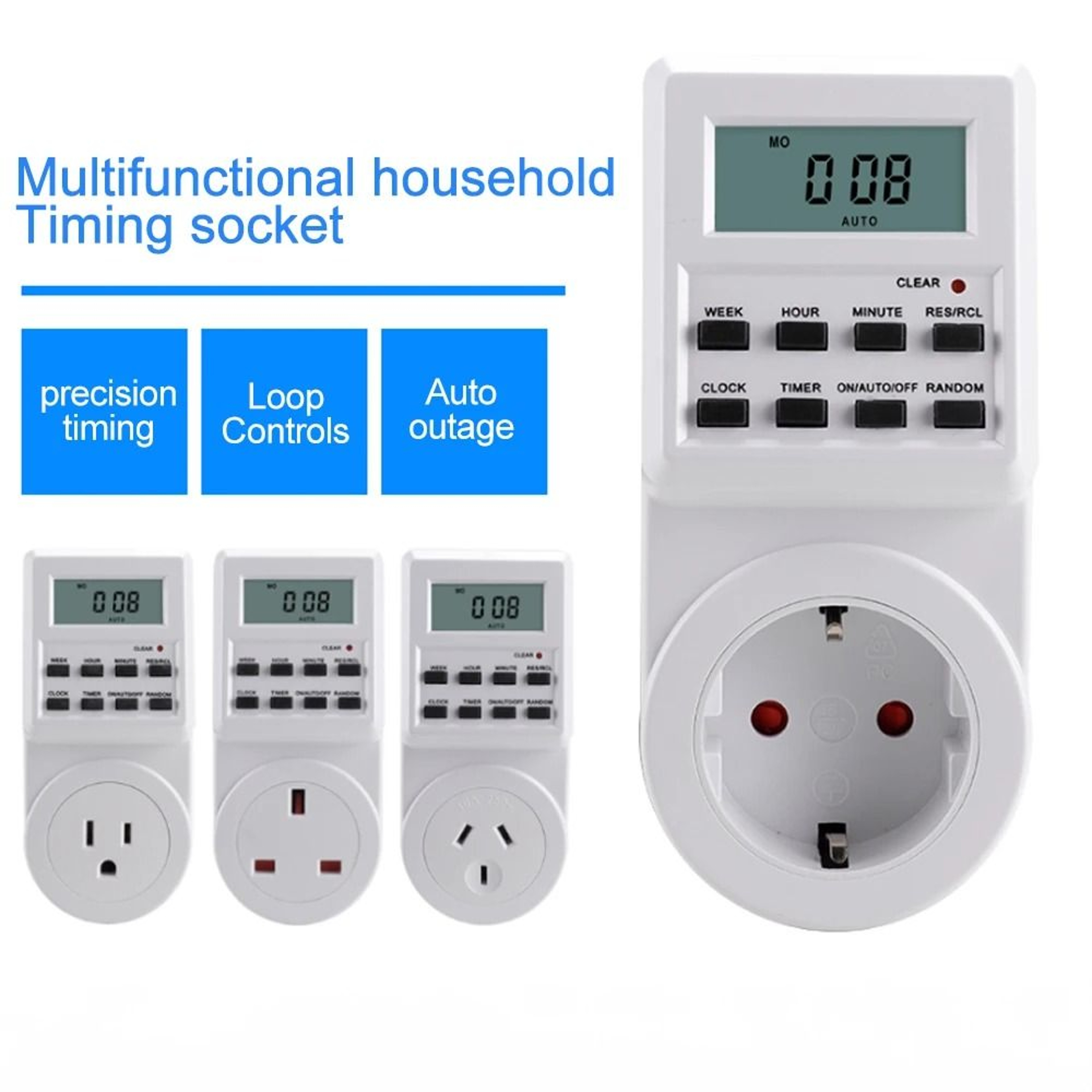 Smart Digital Timer Outlet With 7Day Programmable Timer 9