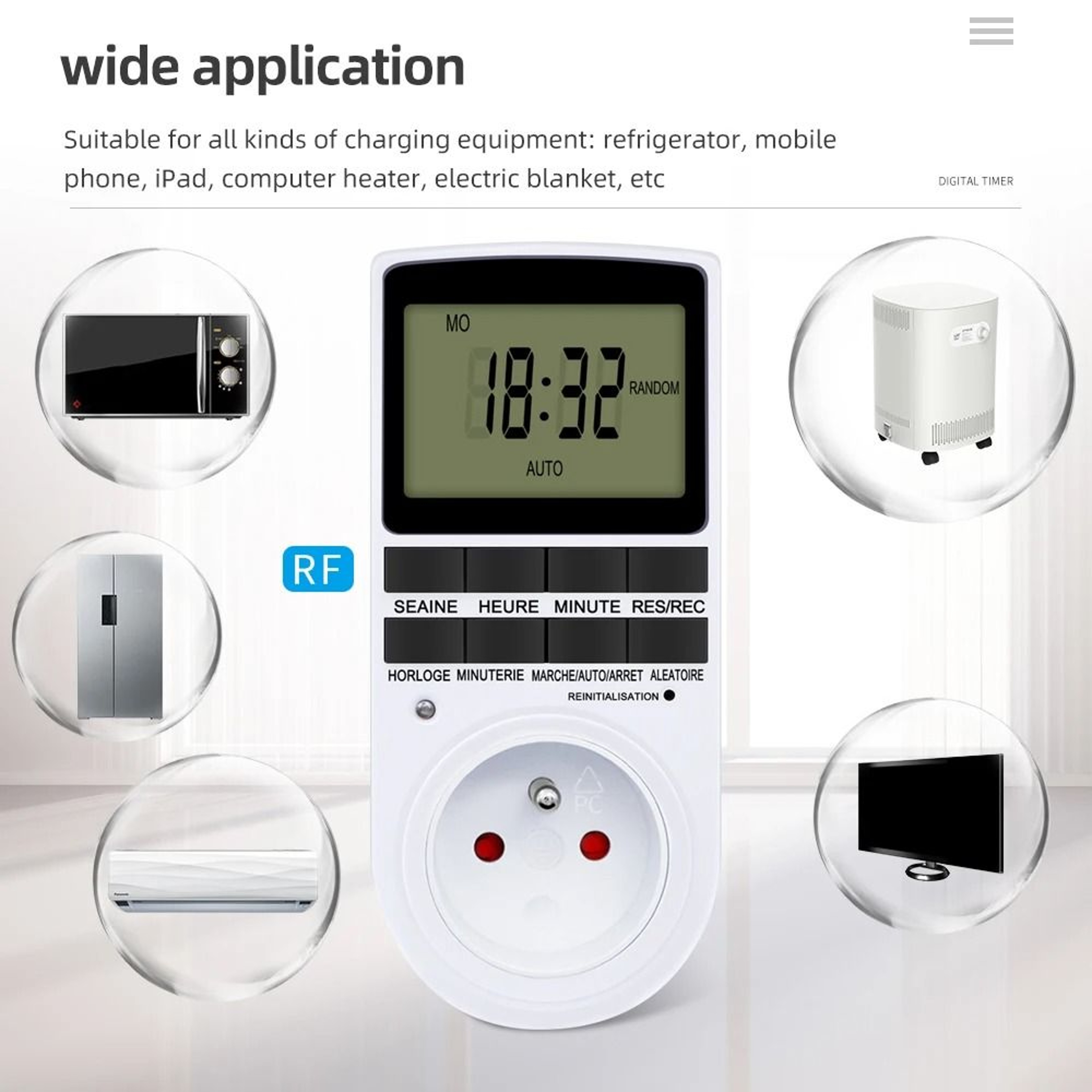 MultiRegion 24Hour Timer Plug And Programmable Timer Socket 6