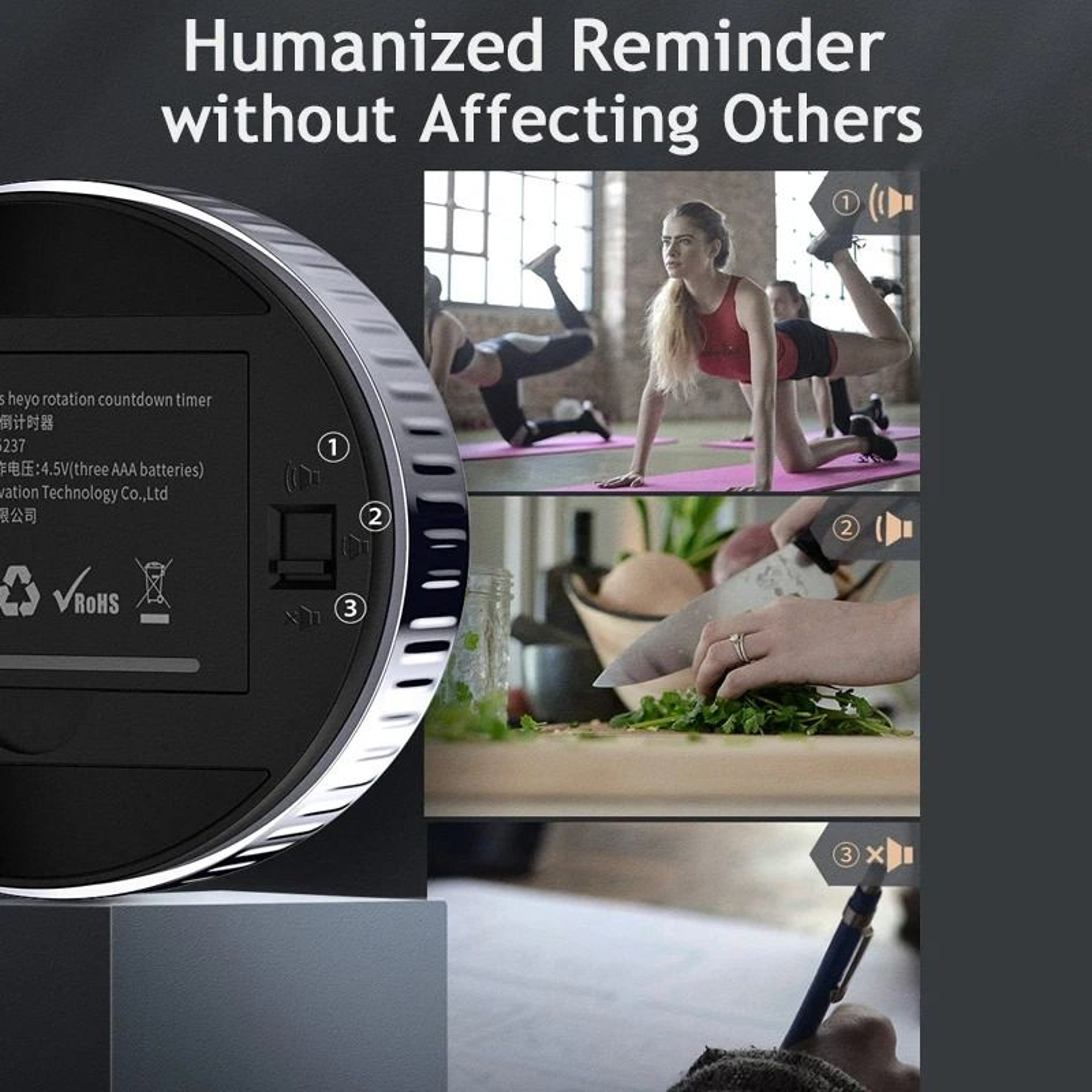 Baseus Magnetic Kitchen Timer And Digital Countdown Timer 4