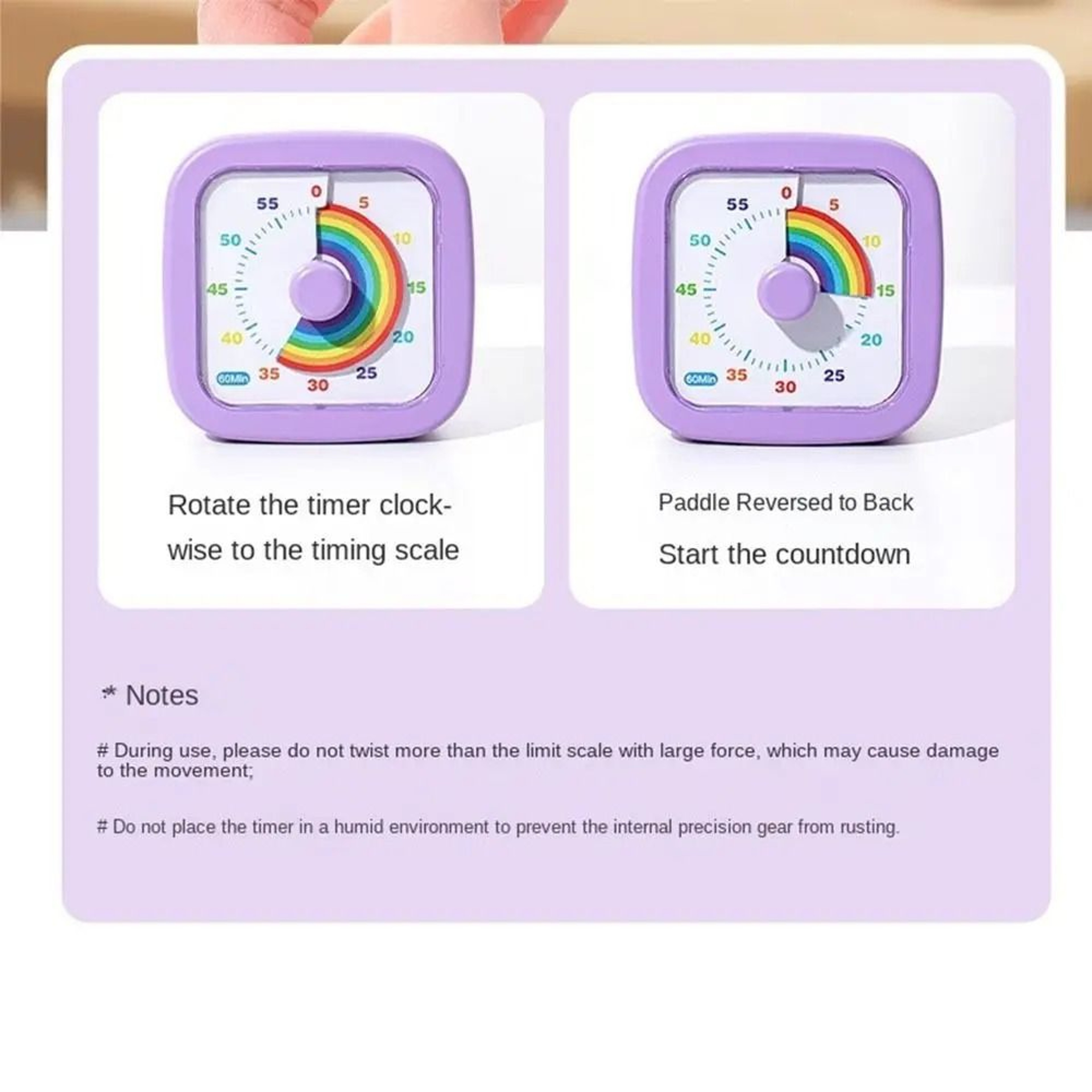 FocusView 60 Minute Visual Timer And Silent Countdown Timer 17