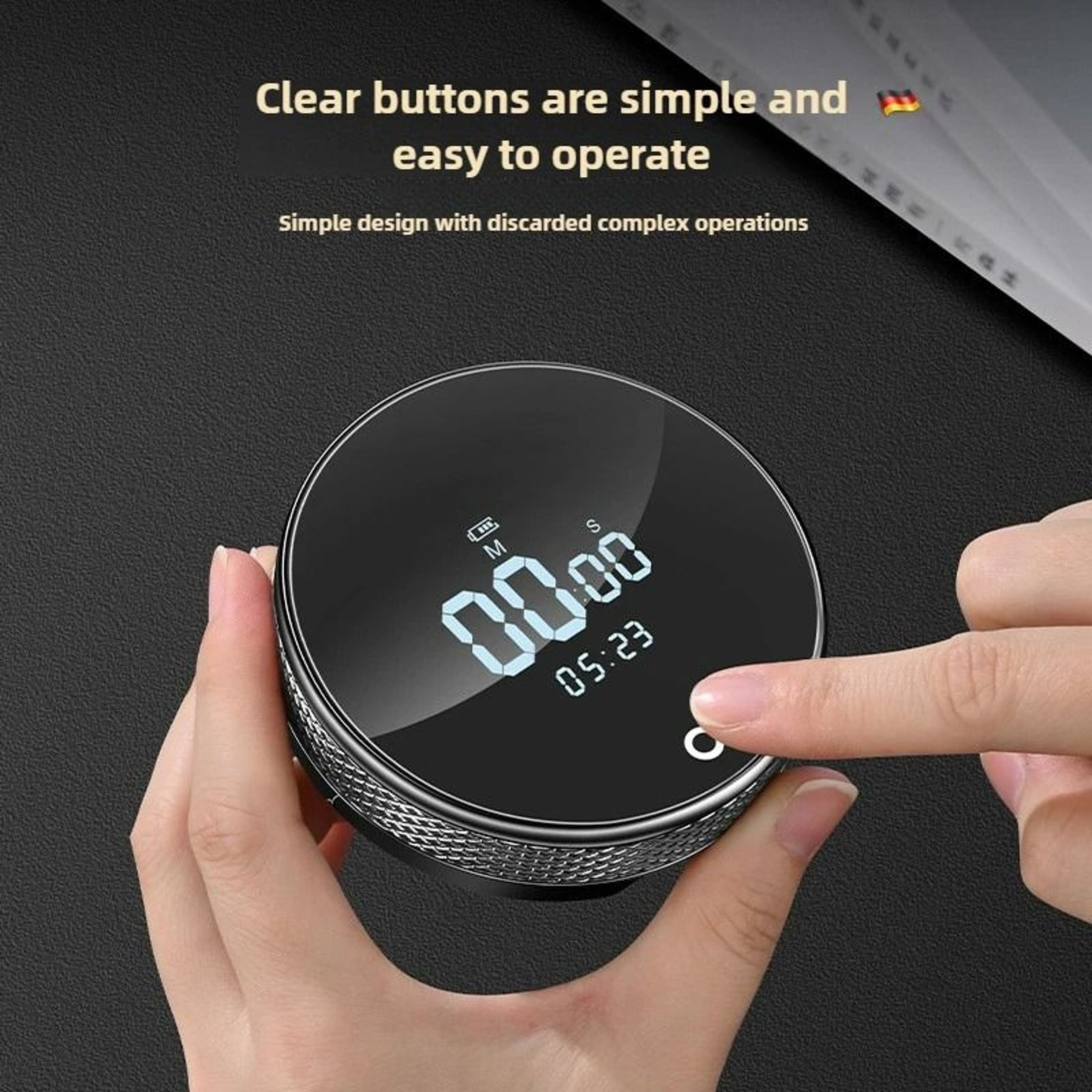 DialTime USB Rechargeable Timer And Magnetic Kitchen Timer 9