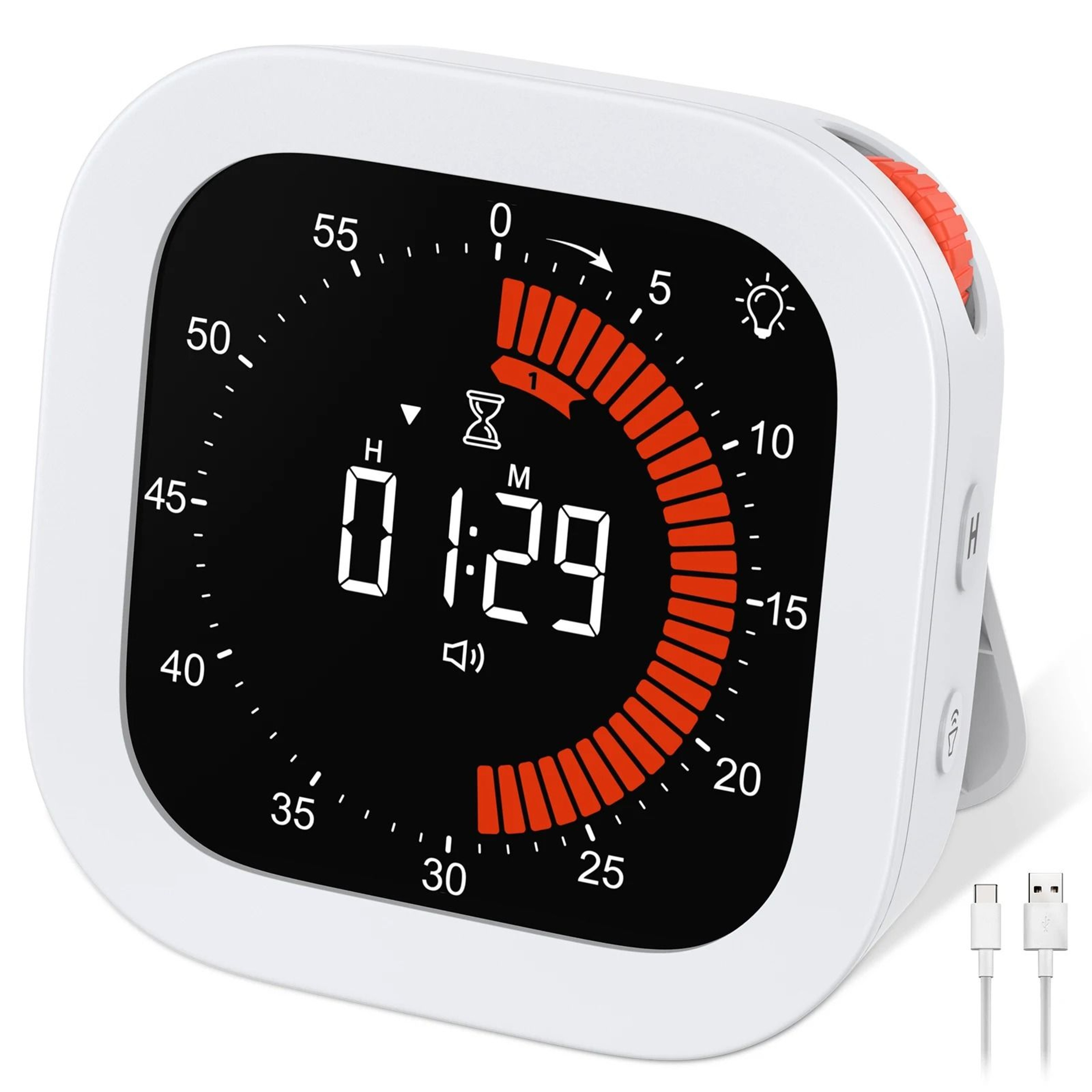 FocusDial Rechargeable Visual Timer And Digital Countdown Timer 0