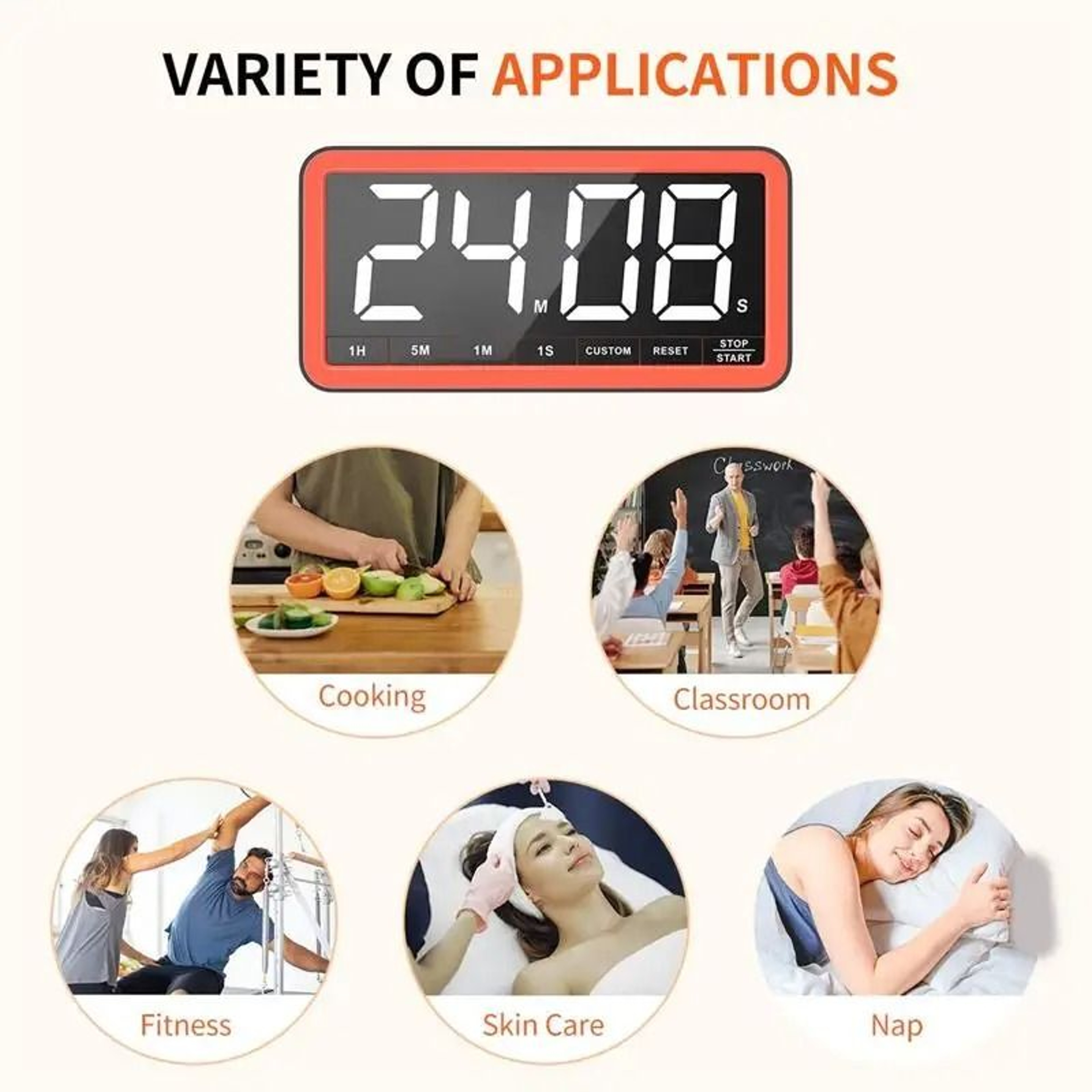 MegaView Large Digital Kitchen Timer And 78 Inch Timer 7