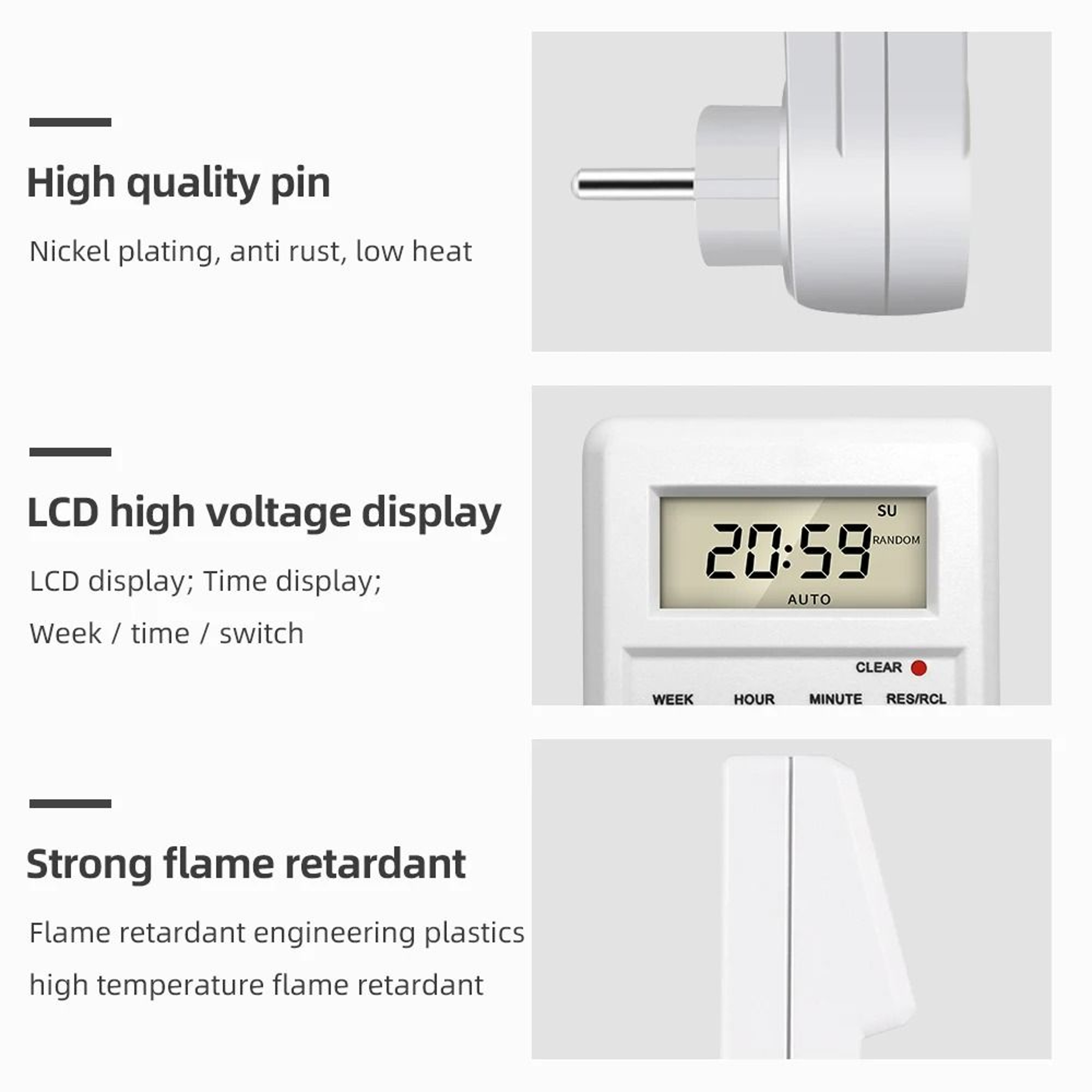 AutoCycle Digital Timer Switch And Programmable Timer Socket 14
