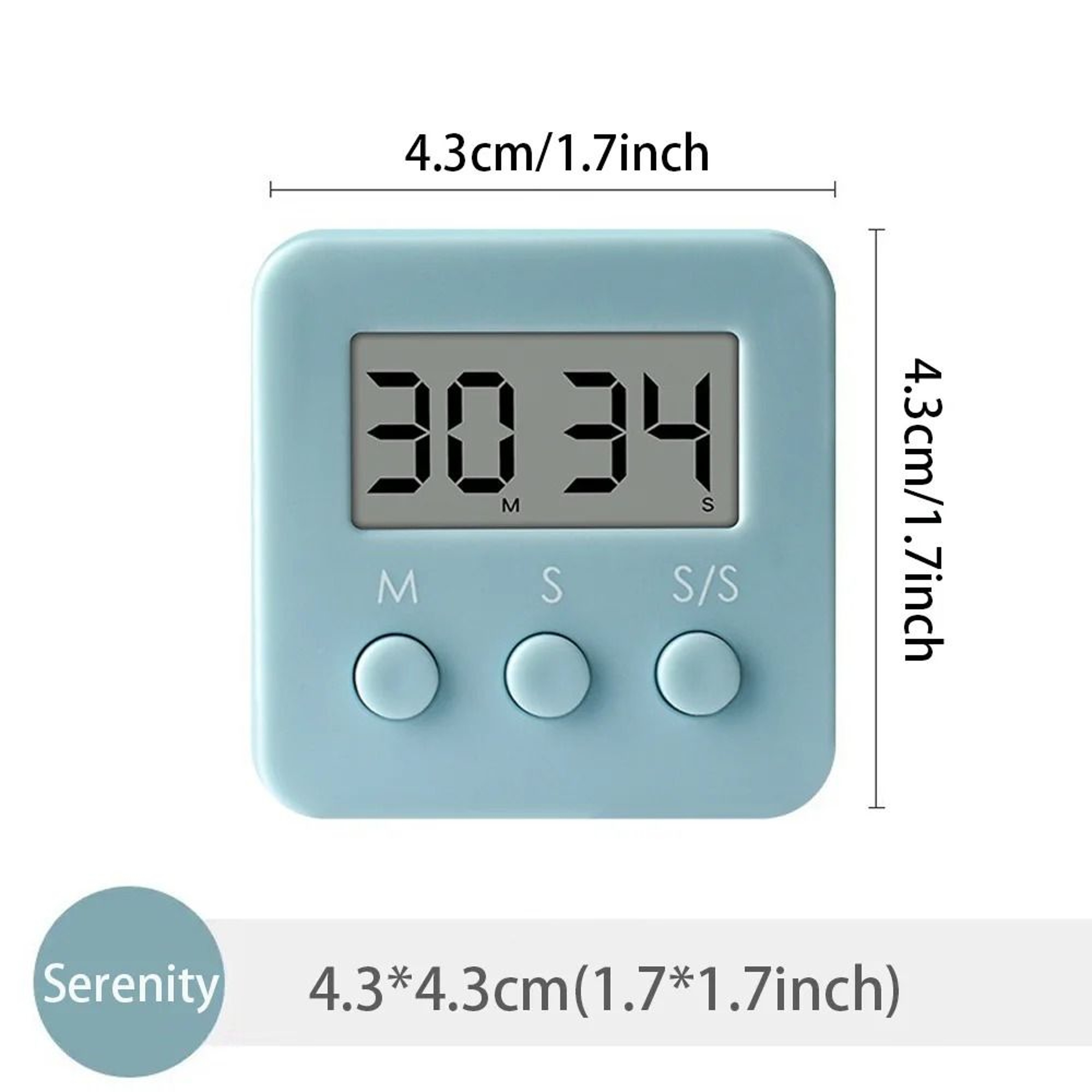 TimeMate Digital Kitchen Timer And 24Hour Timer With Silent And Loud Alerts 2