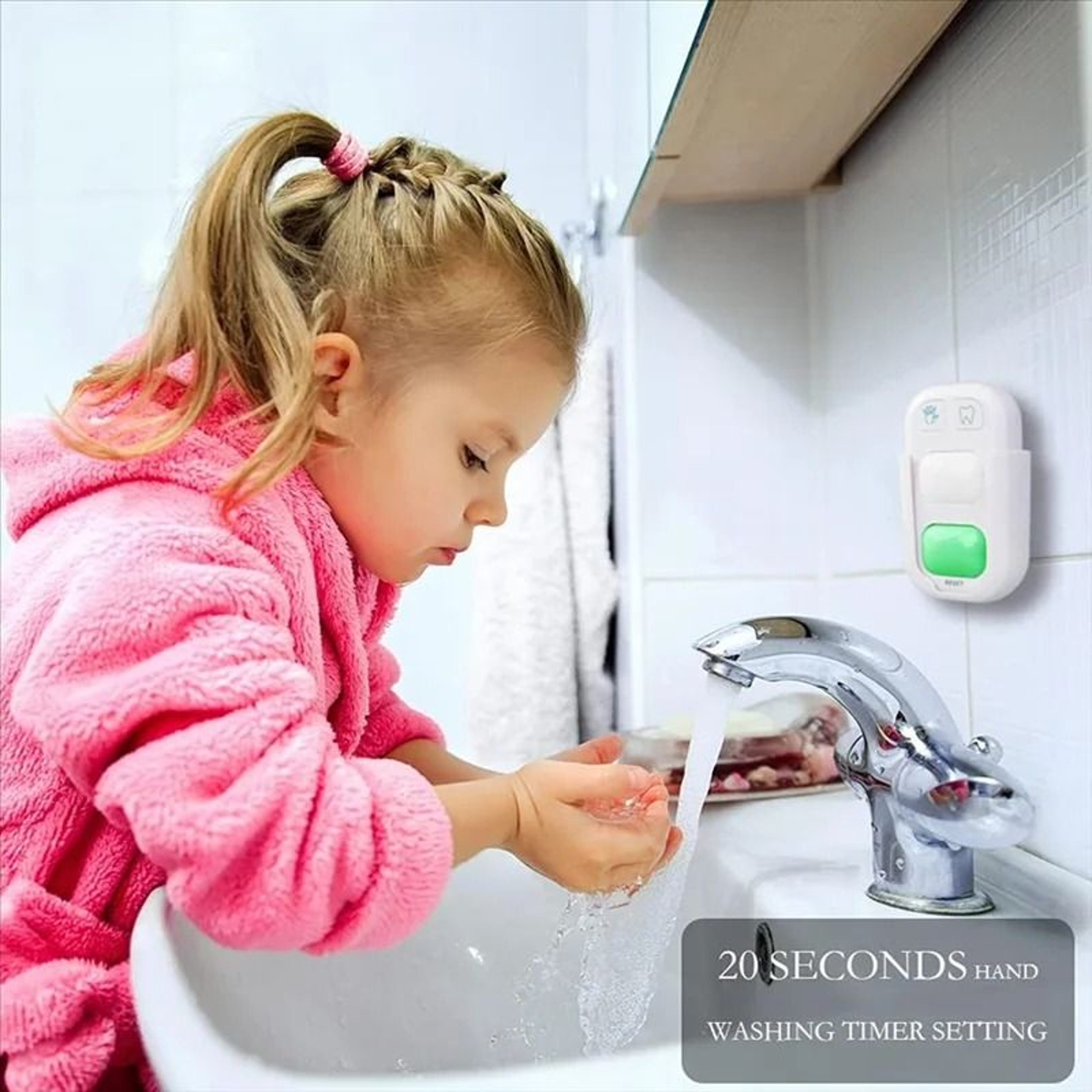 ABLQ Kids Toothbrush Timer And Hand Washing Timer With Color Lights 3