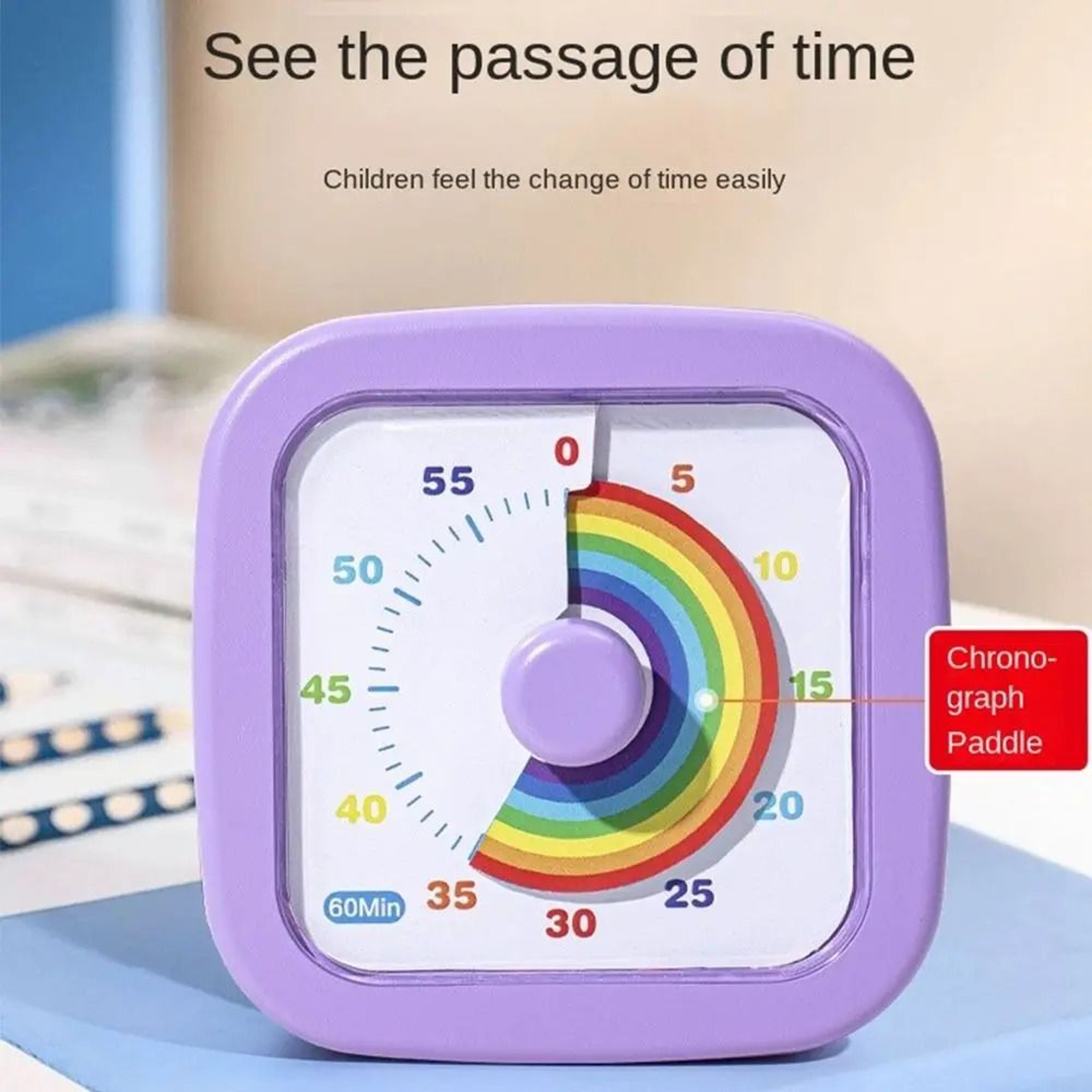 FocusView 60 Minute Visual Timer In Round Or Square Design 8