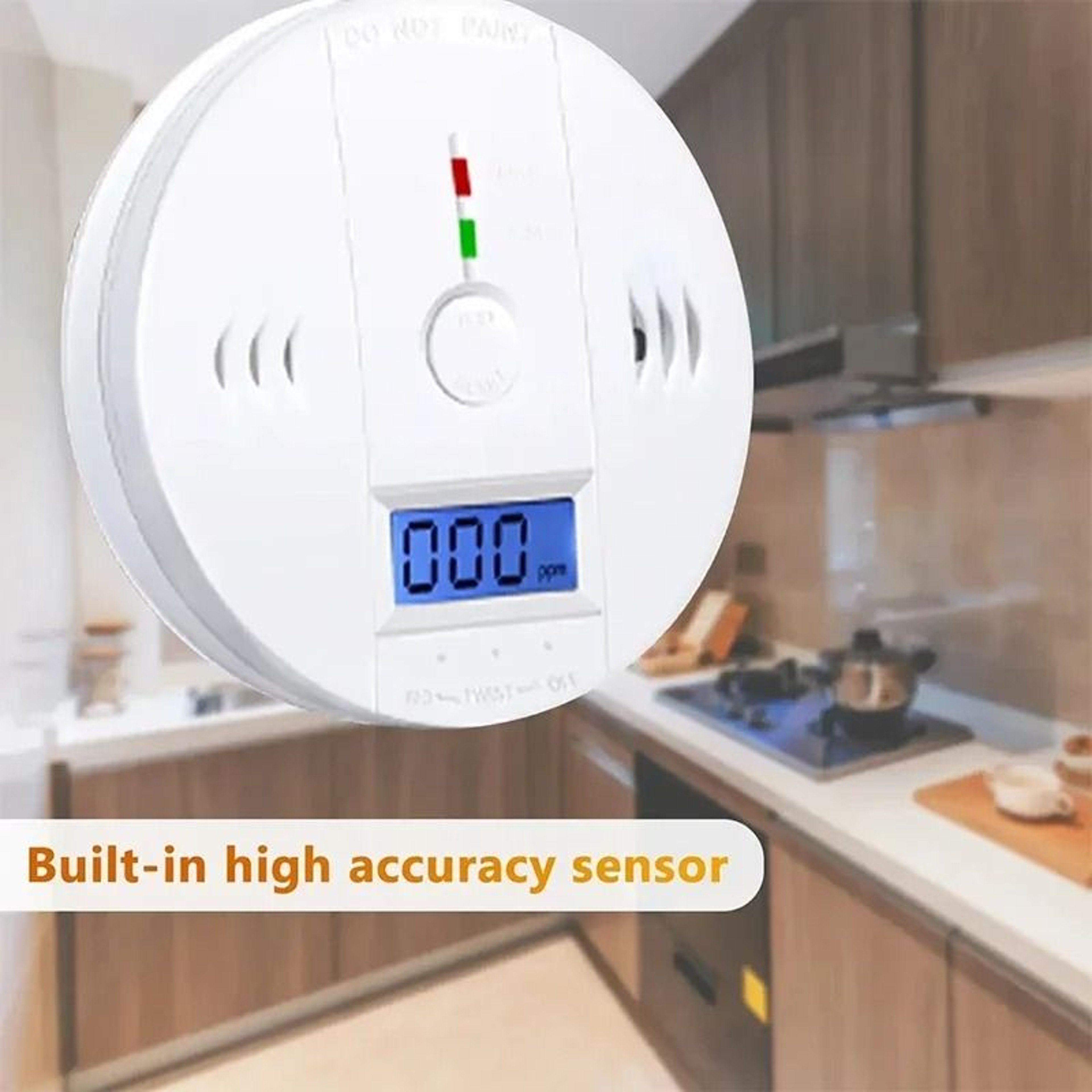 HomeGuard Carbon Monoxide Alarm With LCD And Audible Warning 3