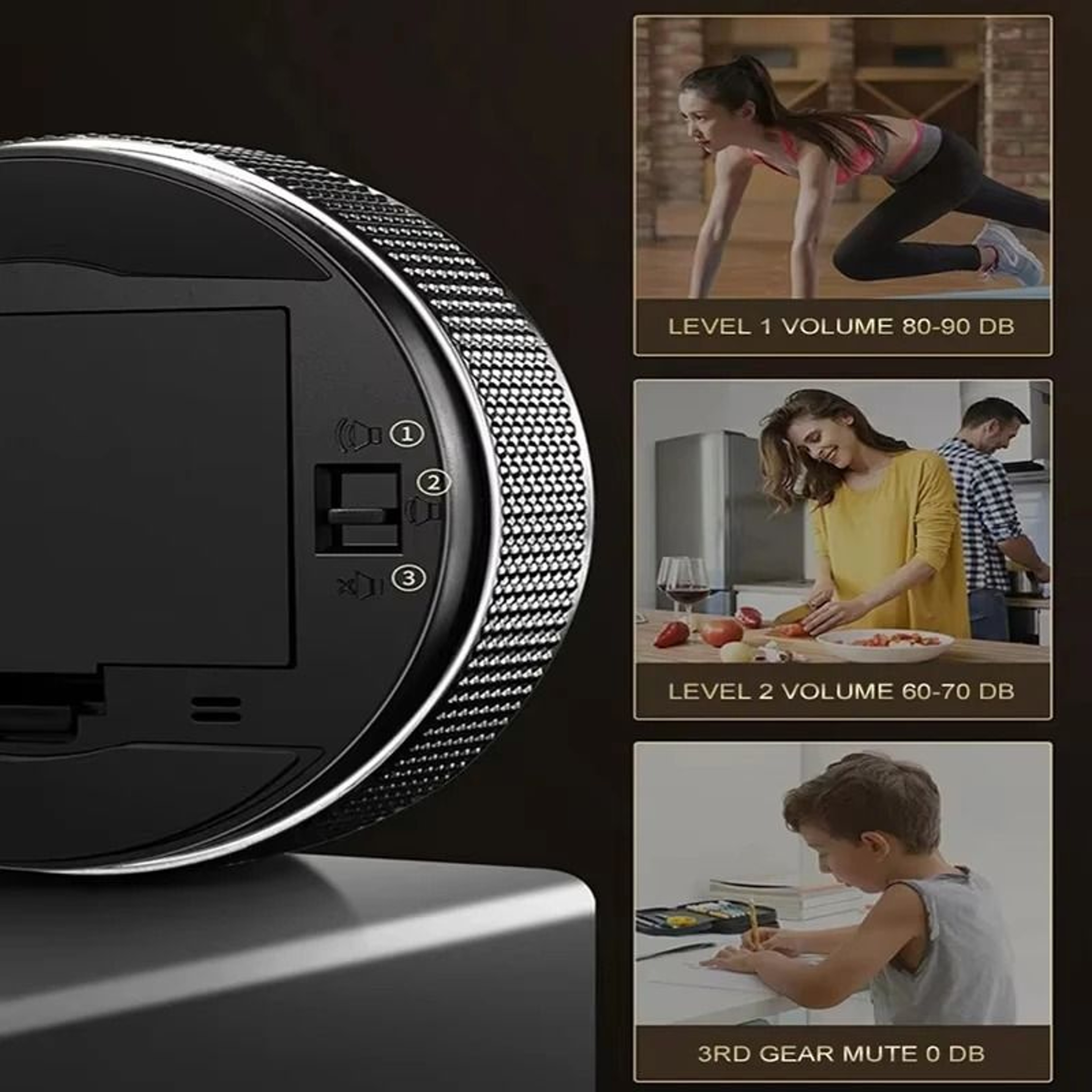 FocusDial Magnetic Kitchen Timer With Count Up Stopwatch Display 4