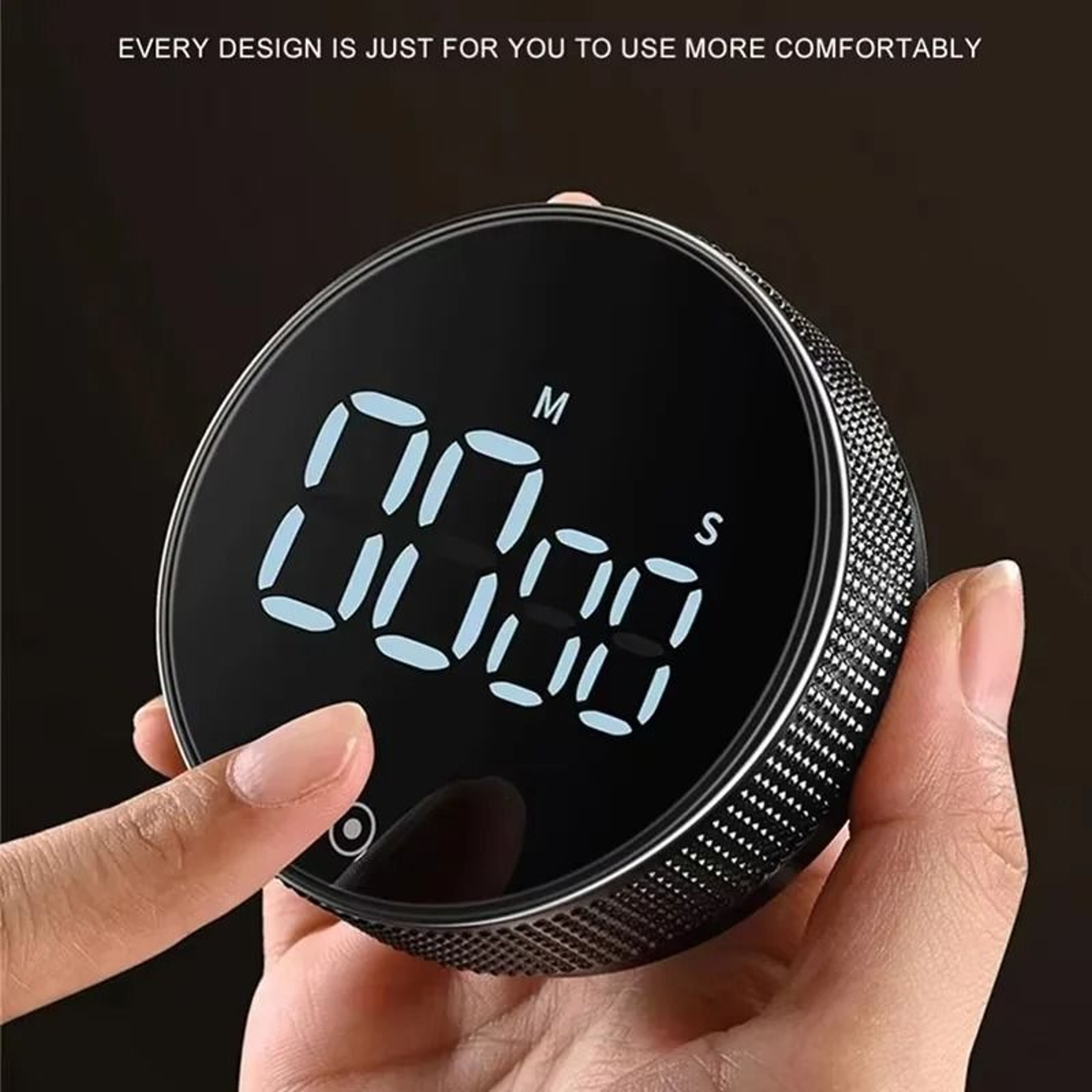 TimeDial Magnetic Kitchen Timer With Rotary Countdown And Stopwatch 5