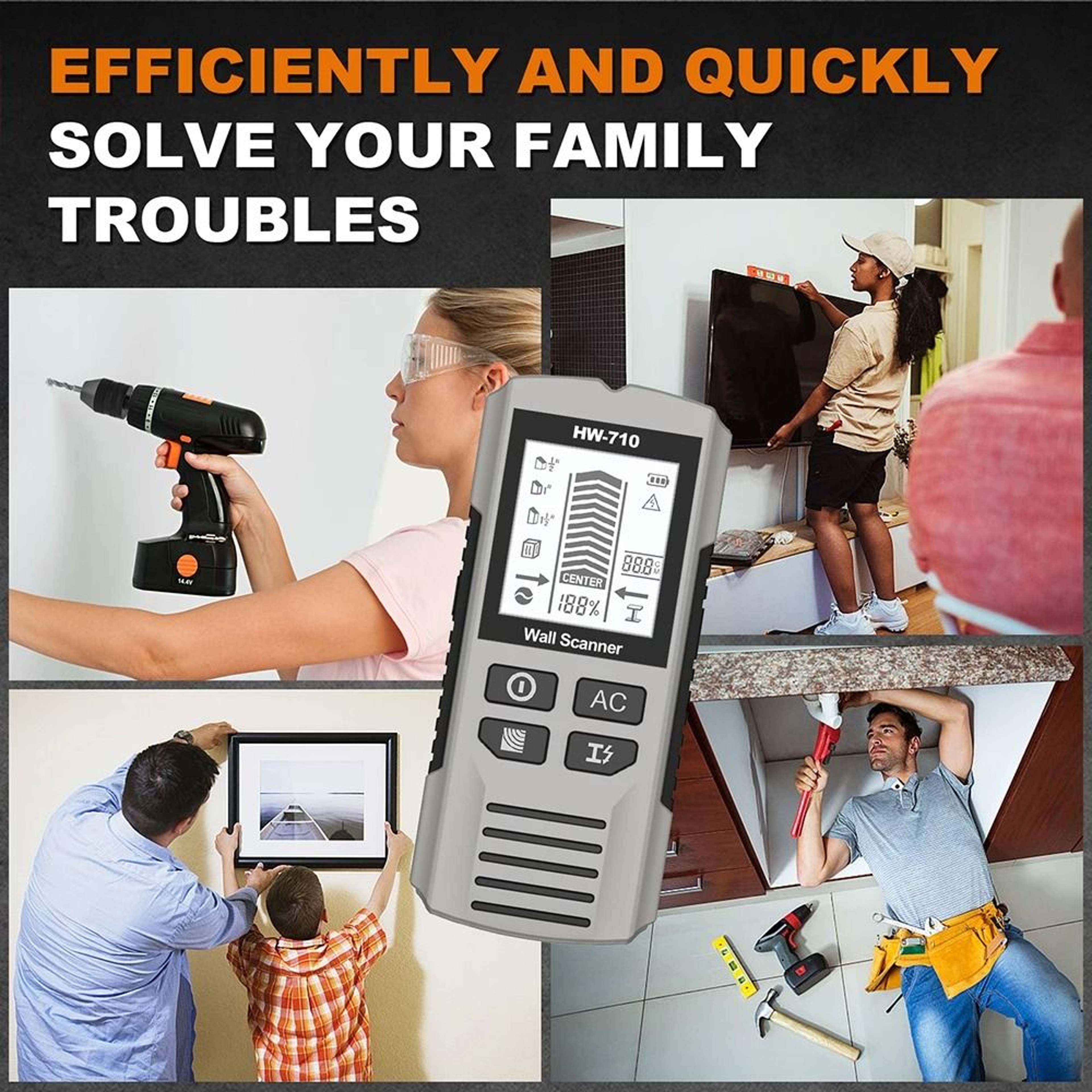 WallGuard 6in1 Stud Finder And Wall Scanner Detector 8