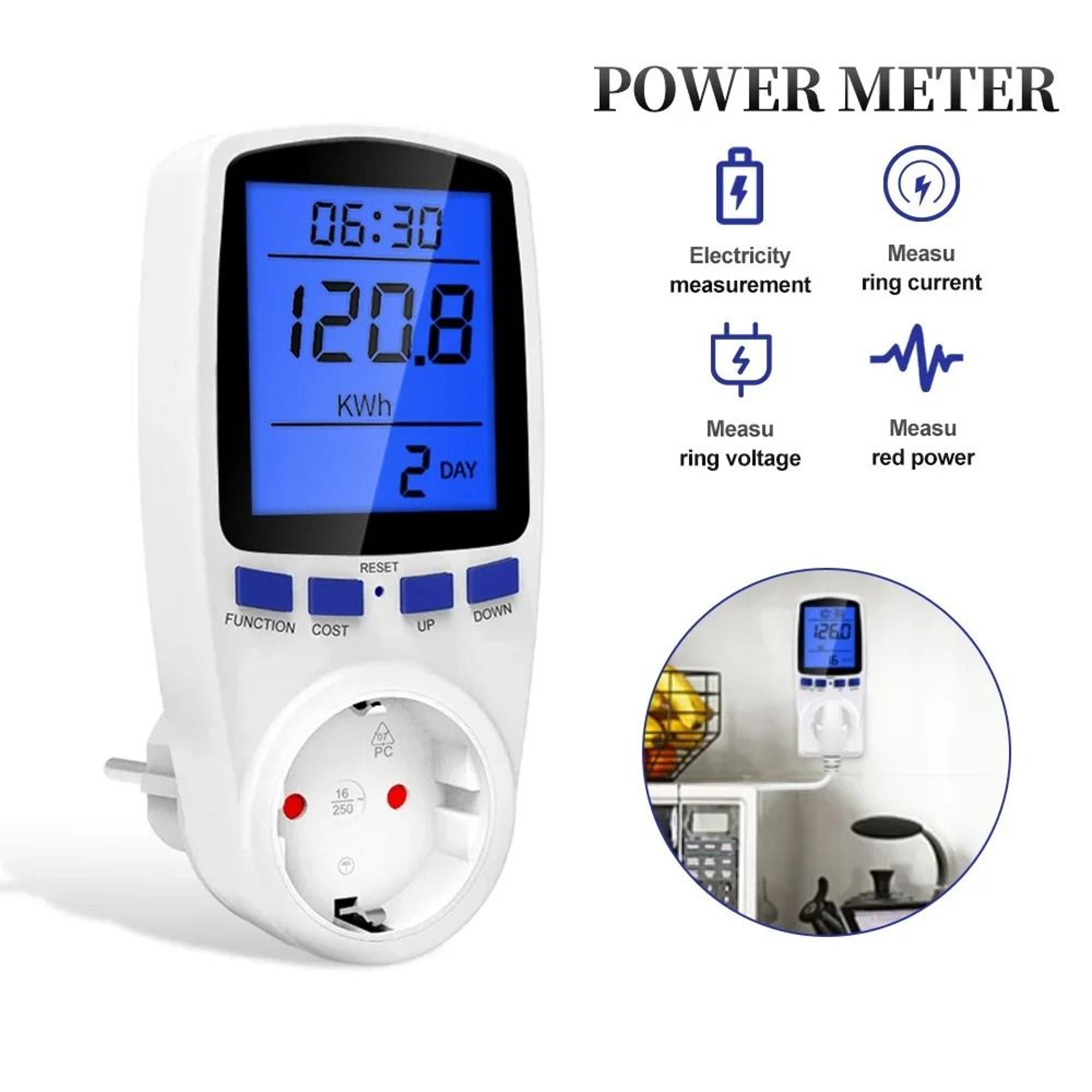 VoltWise AC Power Meter And Electricity Usage Monitor 18