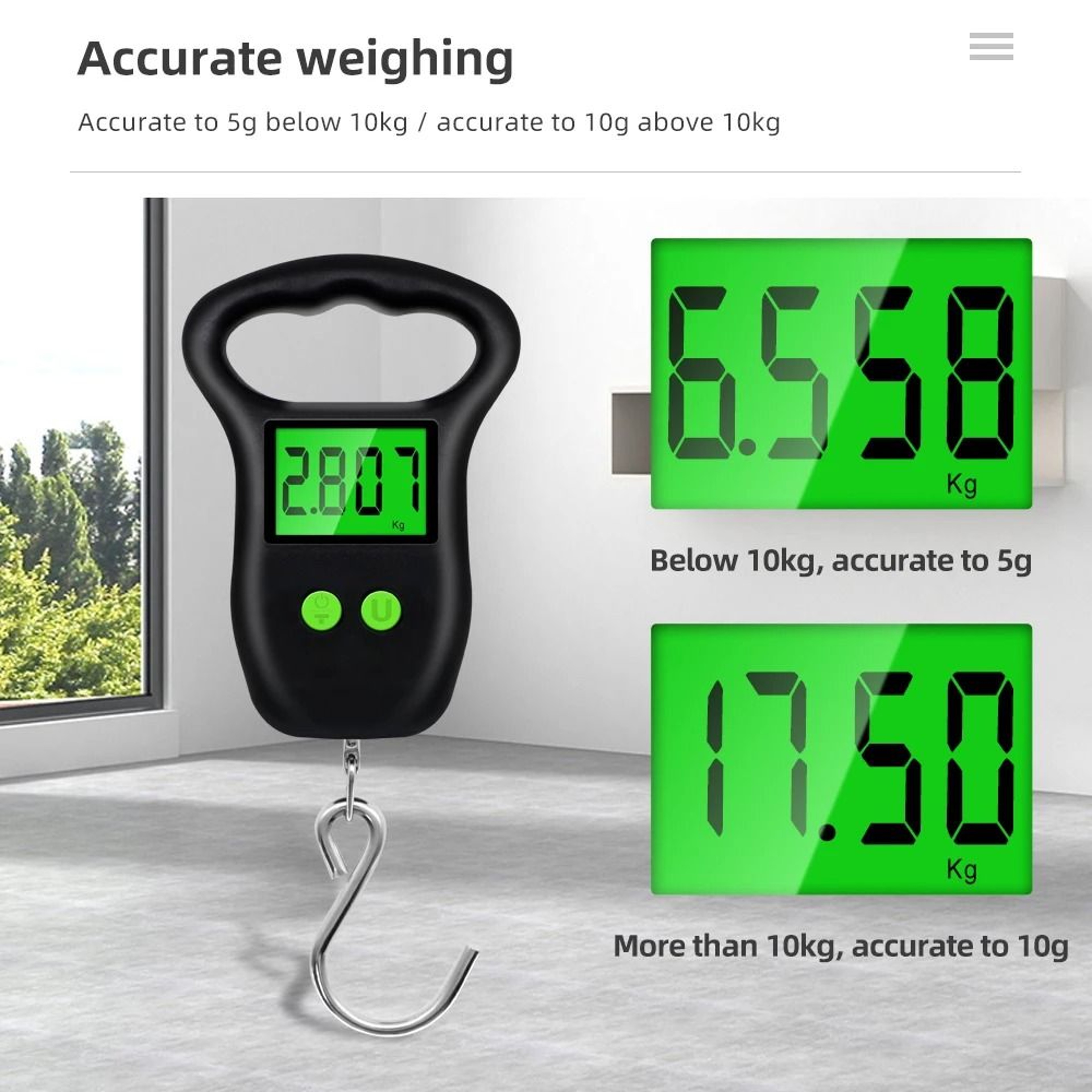 TravelHook Digital Luggage Scale With Tape Measure 7