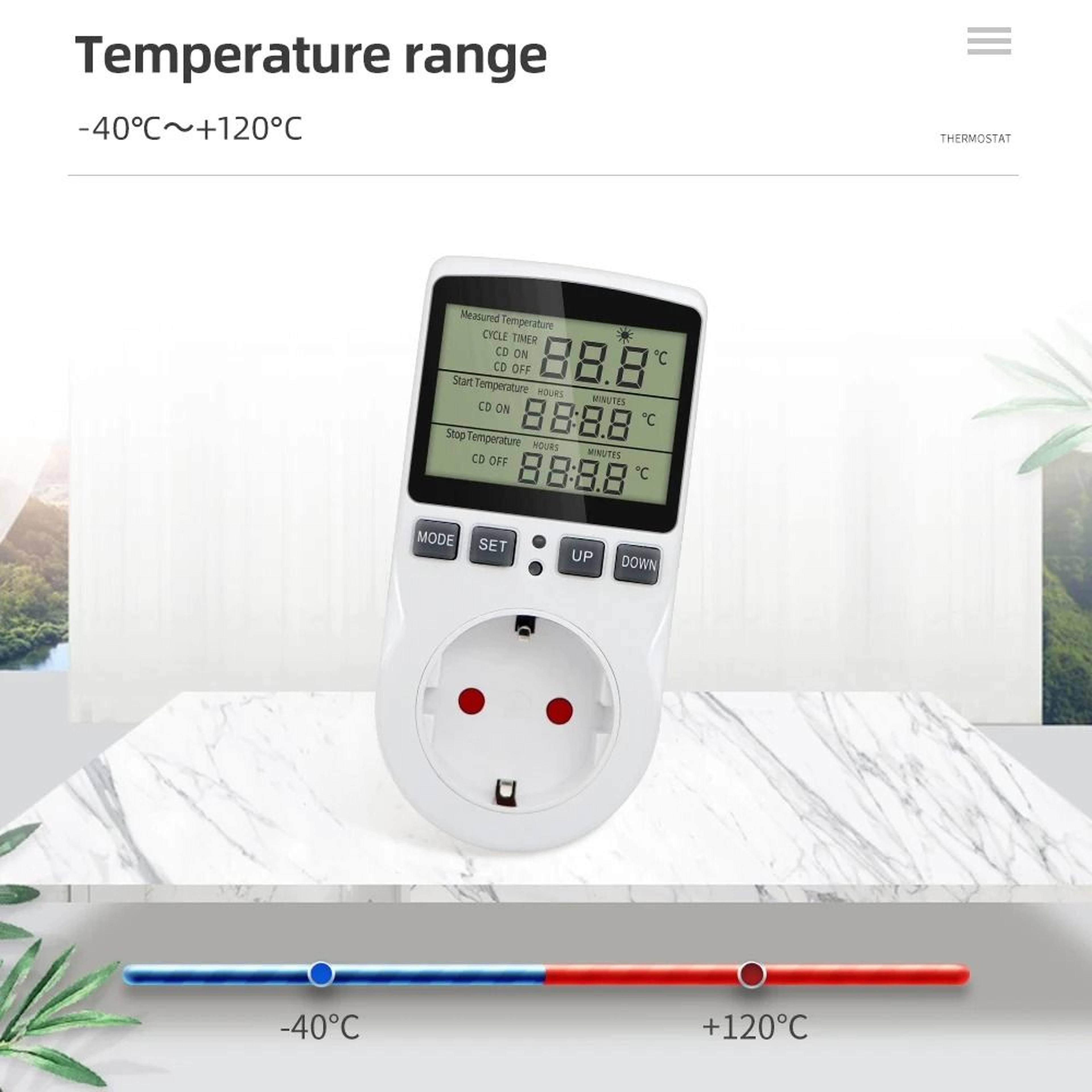 TempGuard Digital Temperature Controller And Thermostat Outlet With Timer 8