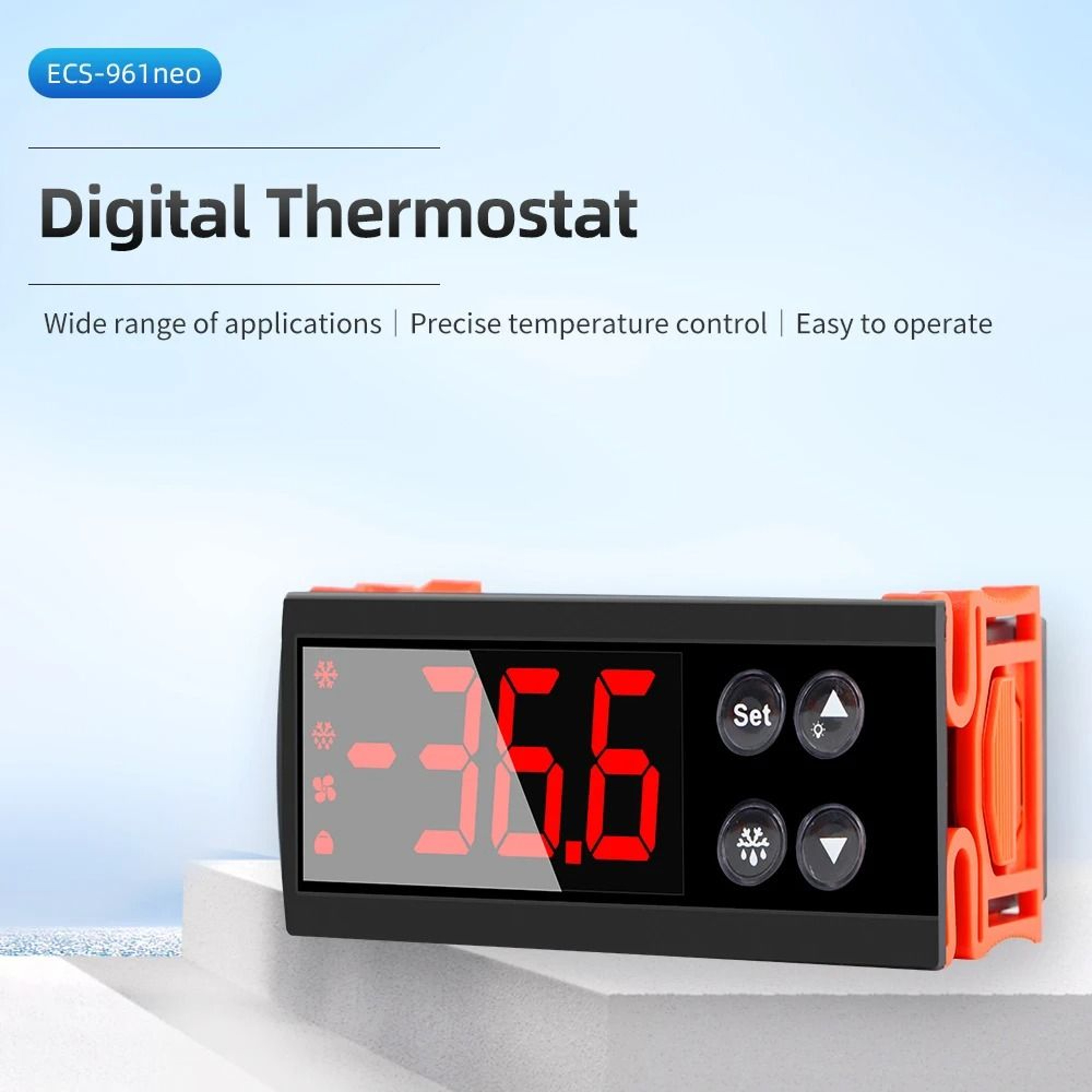 CoolGuard ECS961NEO Digital Temperature Controller For Heating And Cooling 6