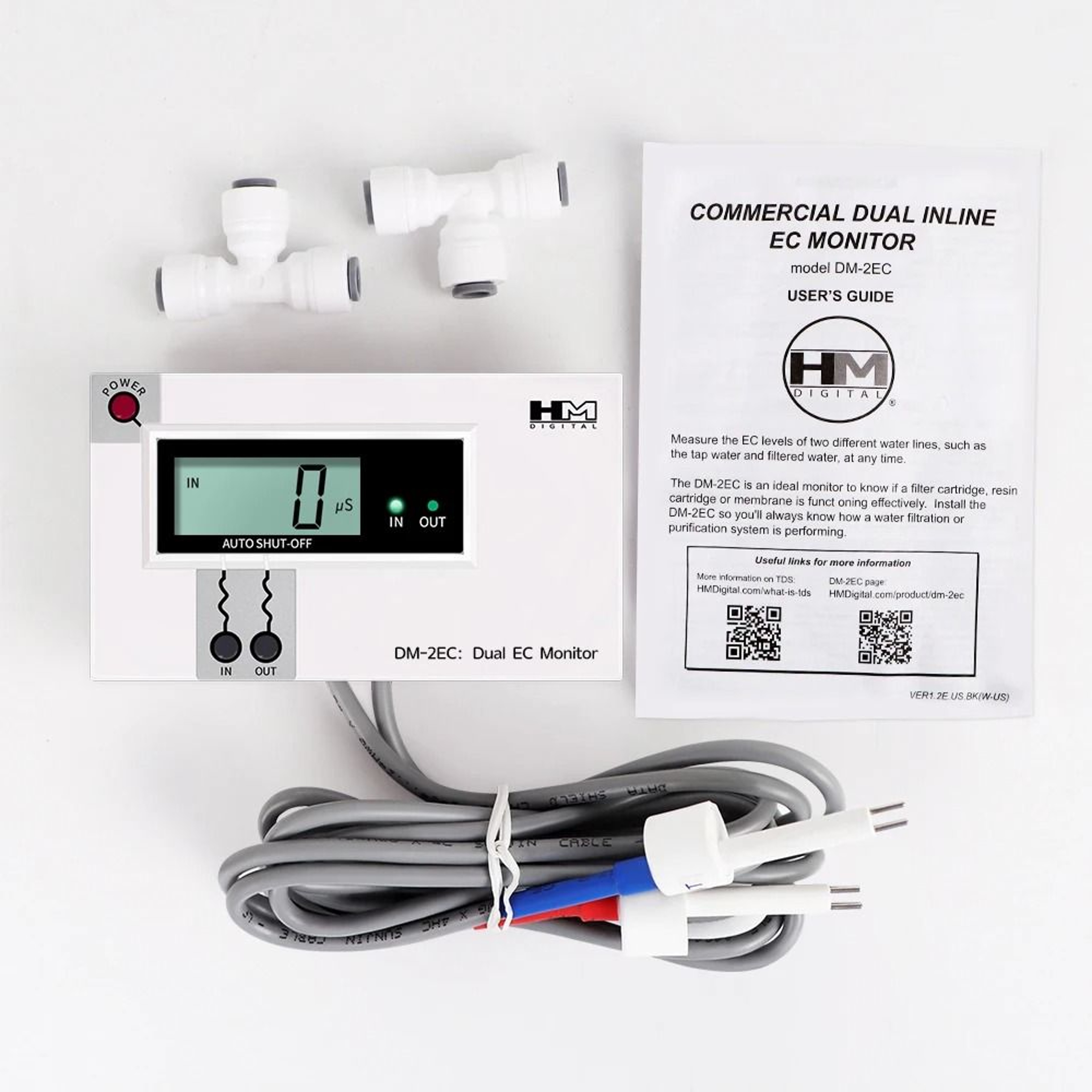 AquaCompare Dual Probe TDS Meter And Inline Water Quality Monitor 8