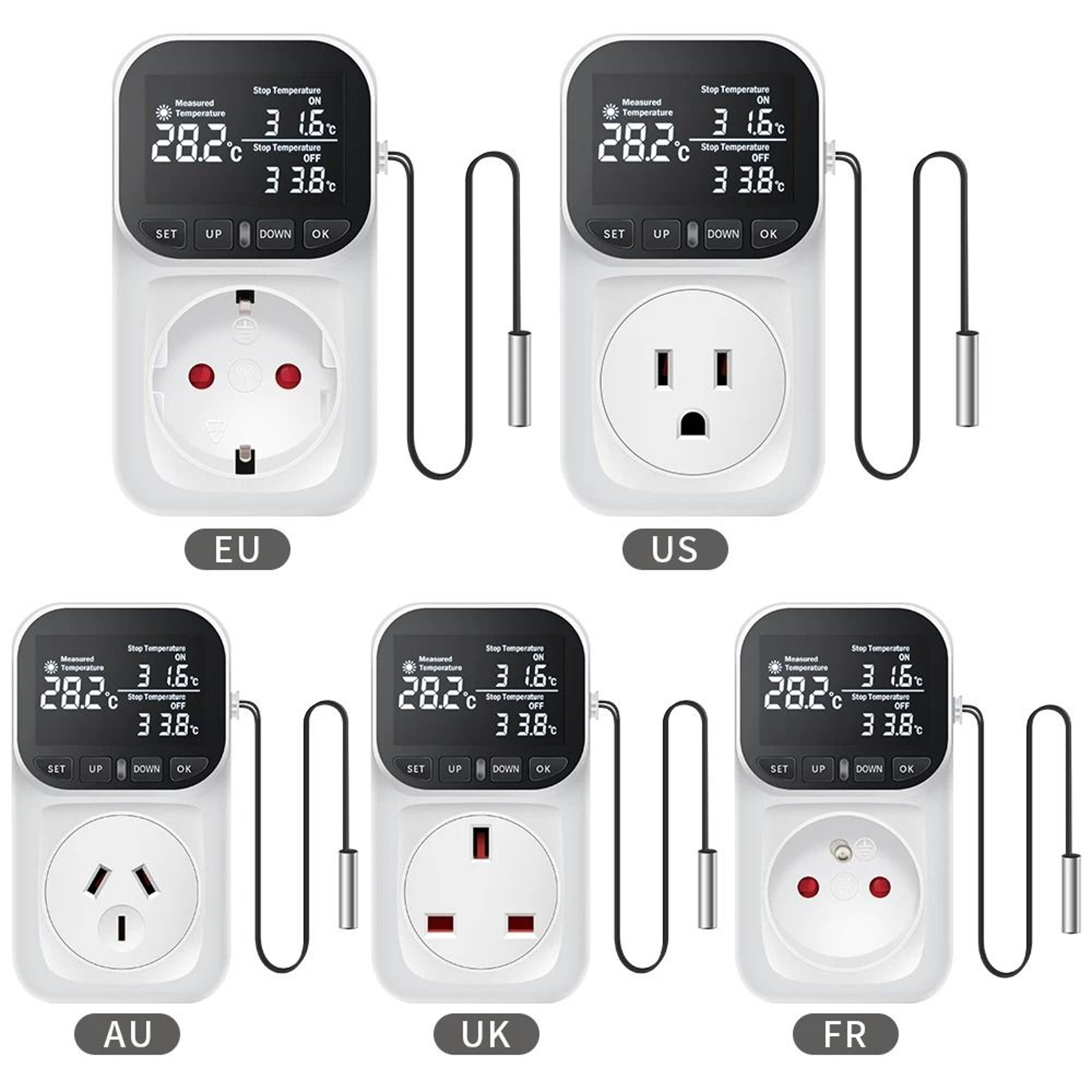 TempGuard 220V Digital Temperature Controller Socket With Timer 7