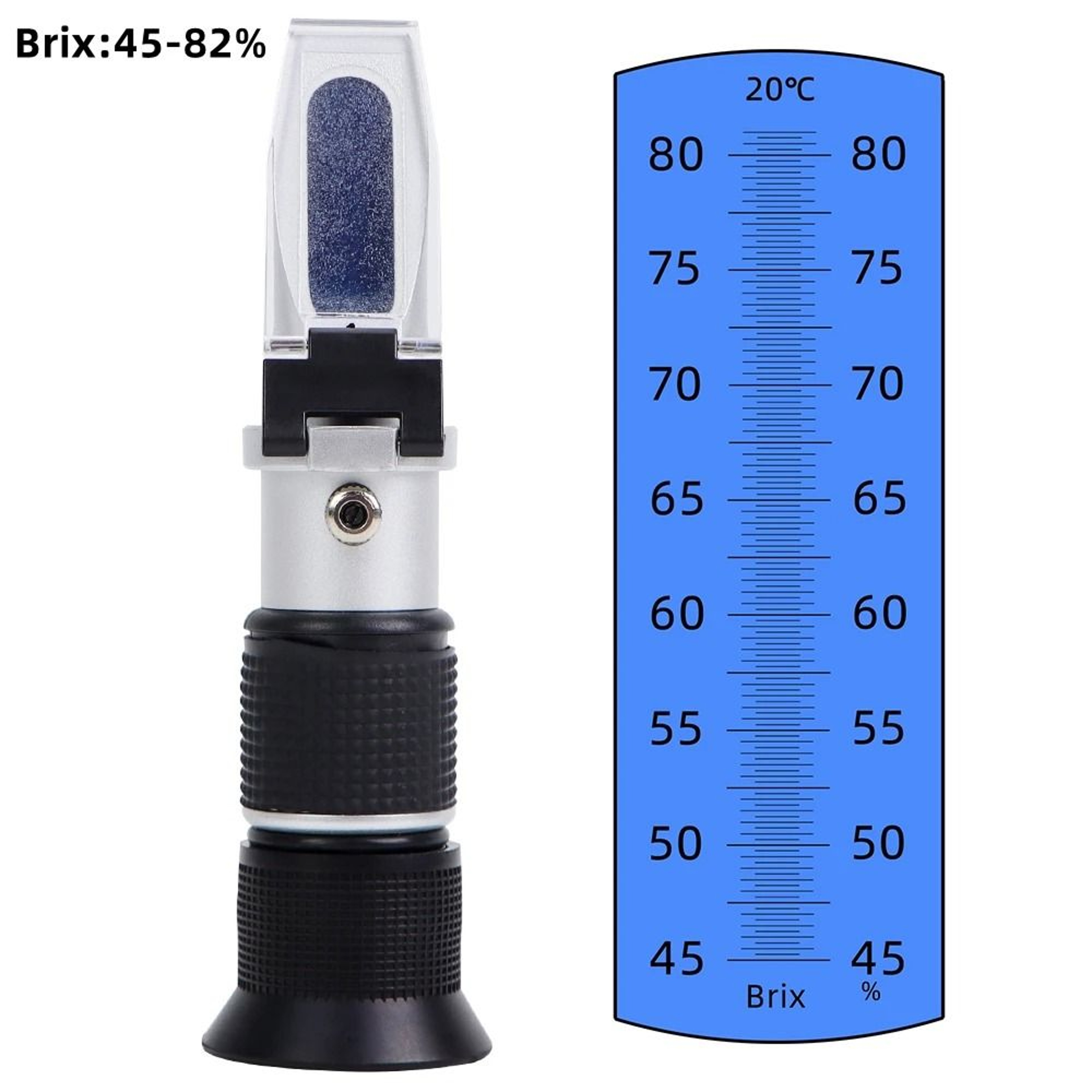 Portable Brix Refractometer And Sugar Concentration Meter For Juice Wine And Honey 3