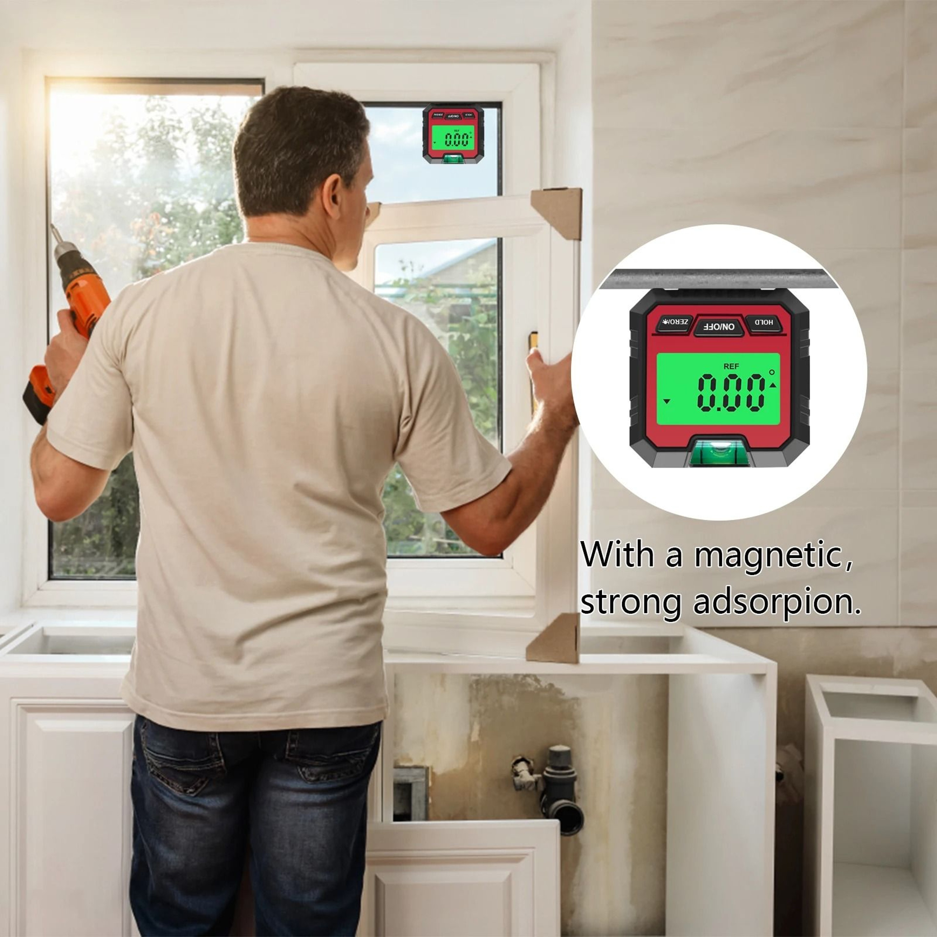 Magnetic Digital Angle Finder And Electronic Inclinometer With Backlit Display 9