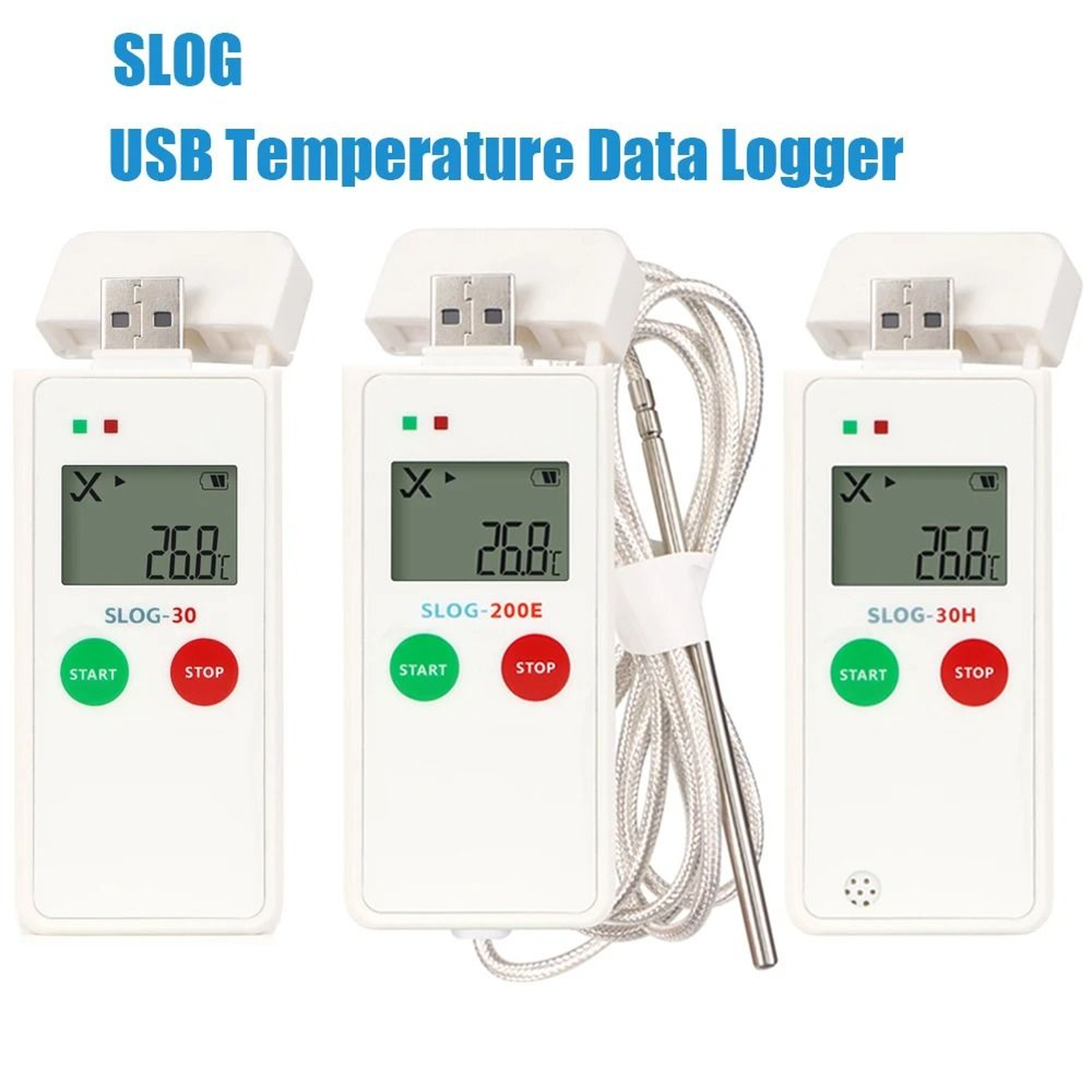 SLOG30 Reusable USB Temperature Data Logger With 65000Point Memory 10