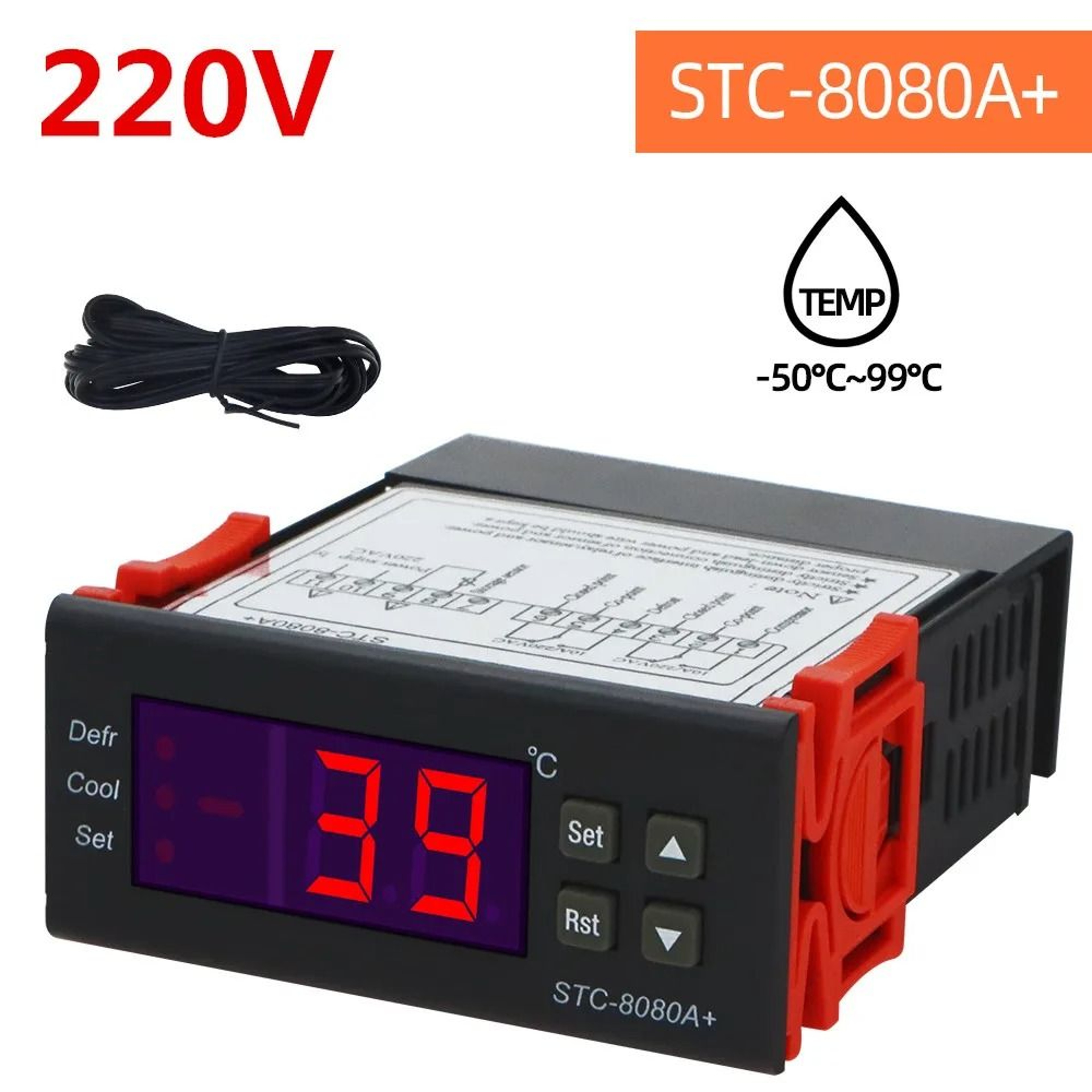 STC8080A Digital Temperature Controller And Refrigeration Thermostat 3