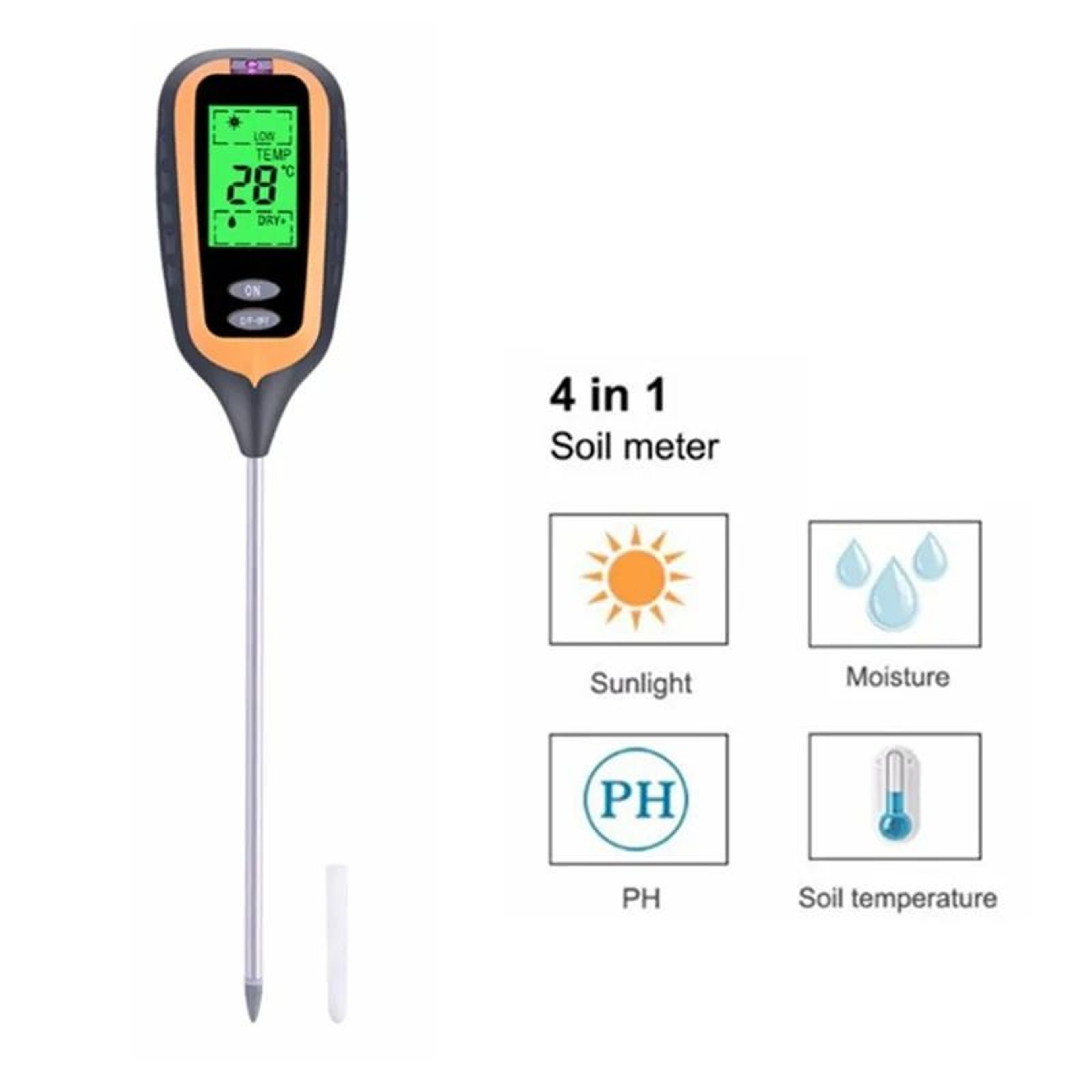 PlantSense 4in1 Digital Soil Tester And Soil Moisture Meter 2