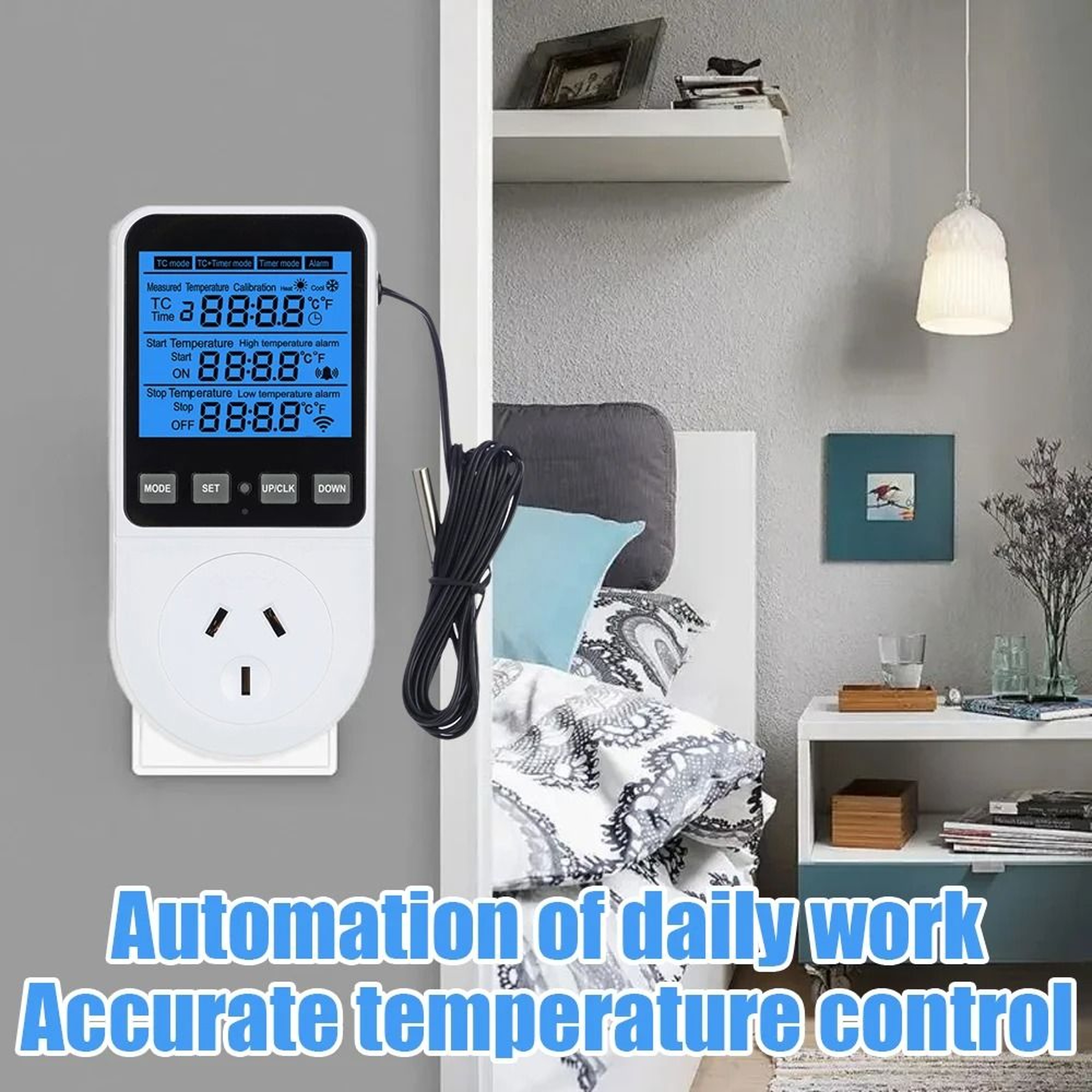 TempGuard 120230V Thermostat Socket And Digital Temperature Controller 13