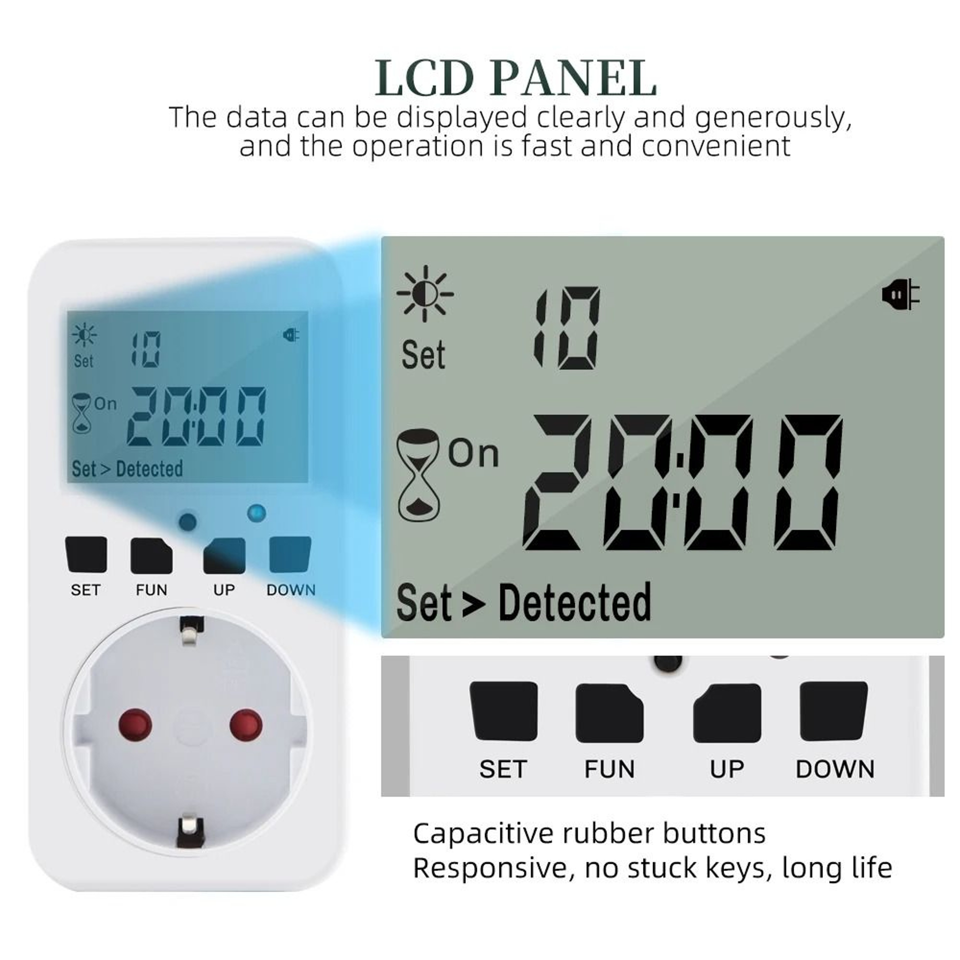 CycleMate Programmable Timer Outlet And Digital Timer Socket 9