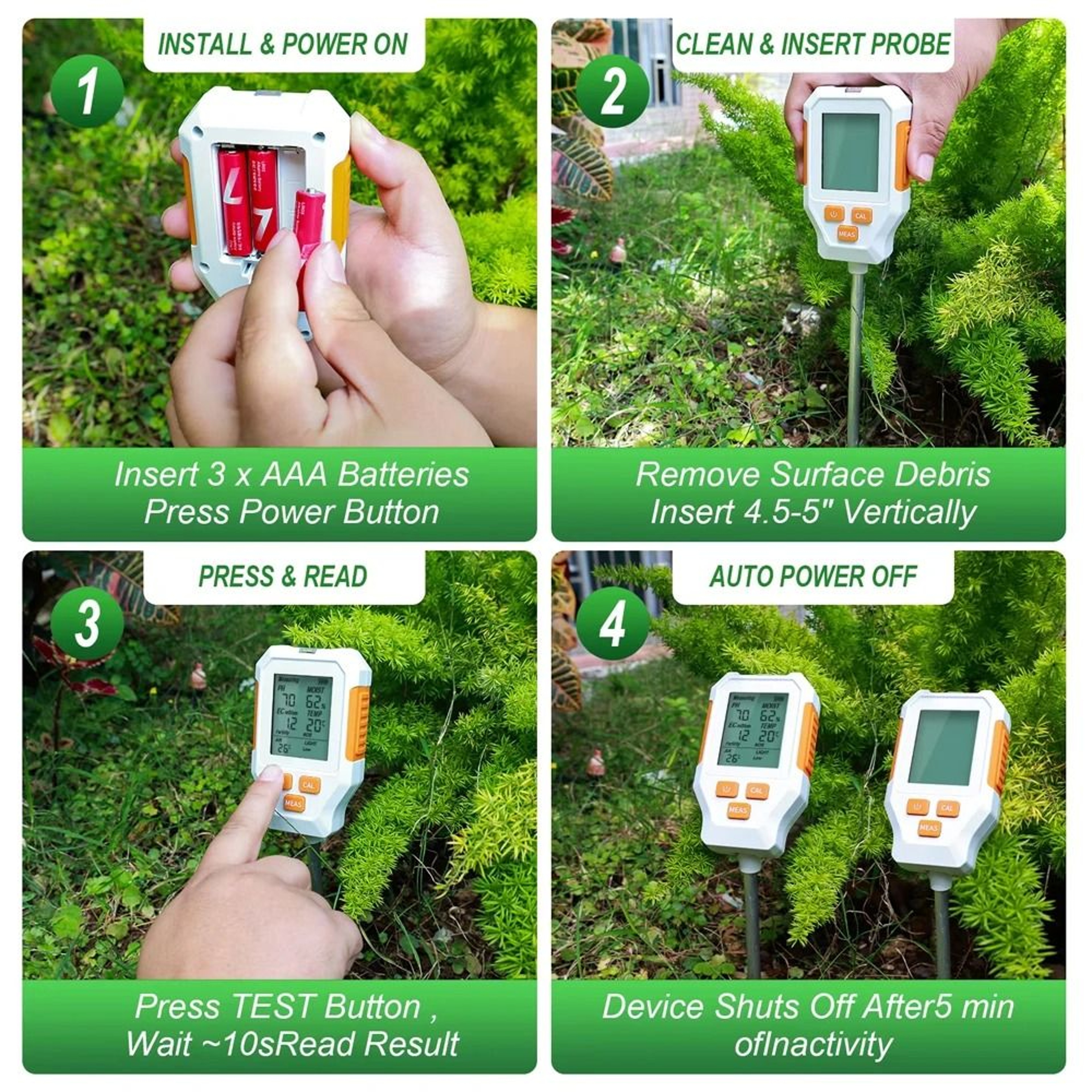 PlantScope Digital Soil Tester And 7in1 Soil Meter With LCD 3
