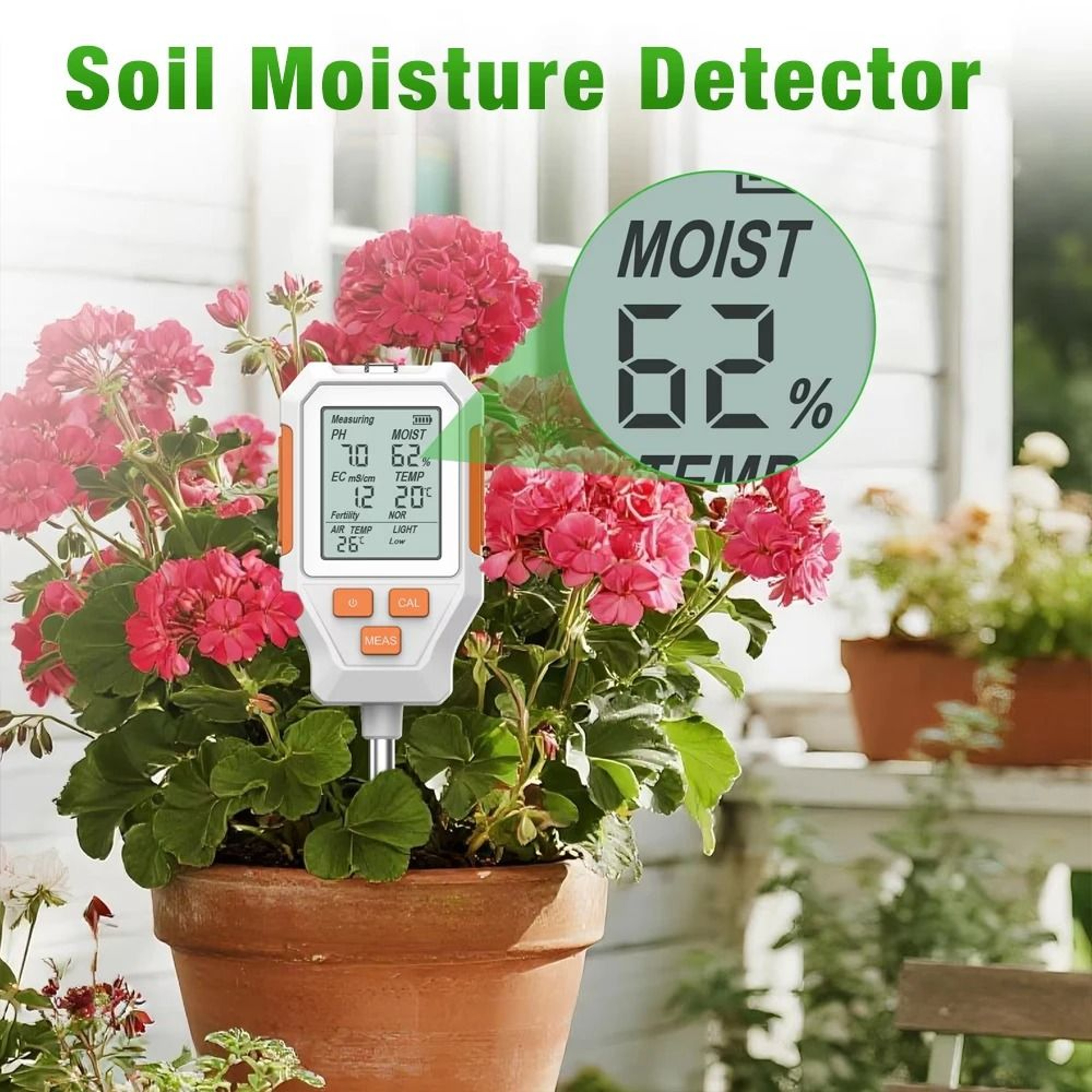 PlantScope Digital Soil Tester And 7in1 Soil Meter With LCD 7