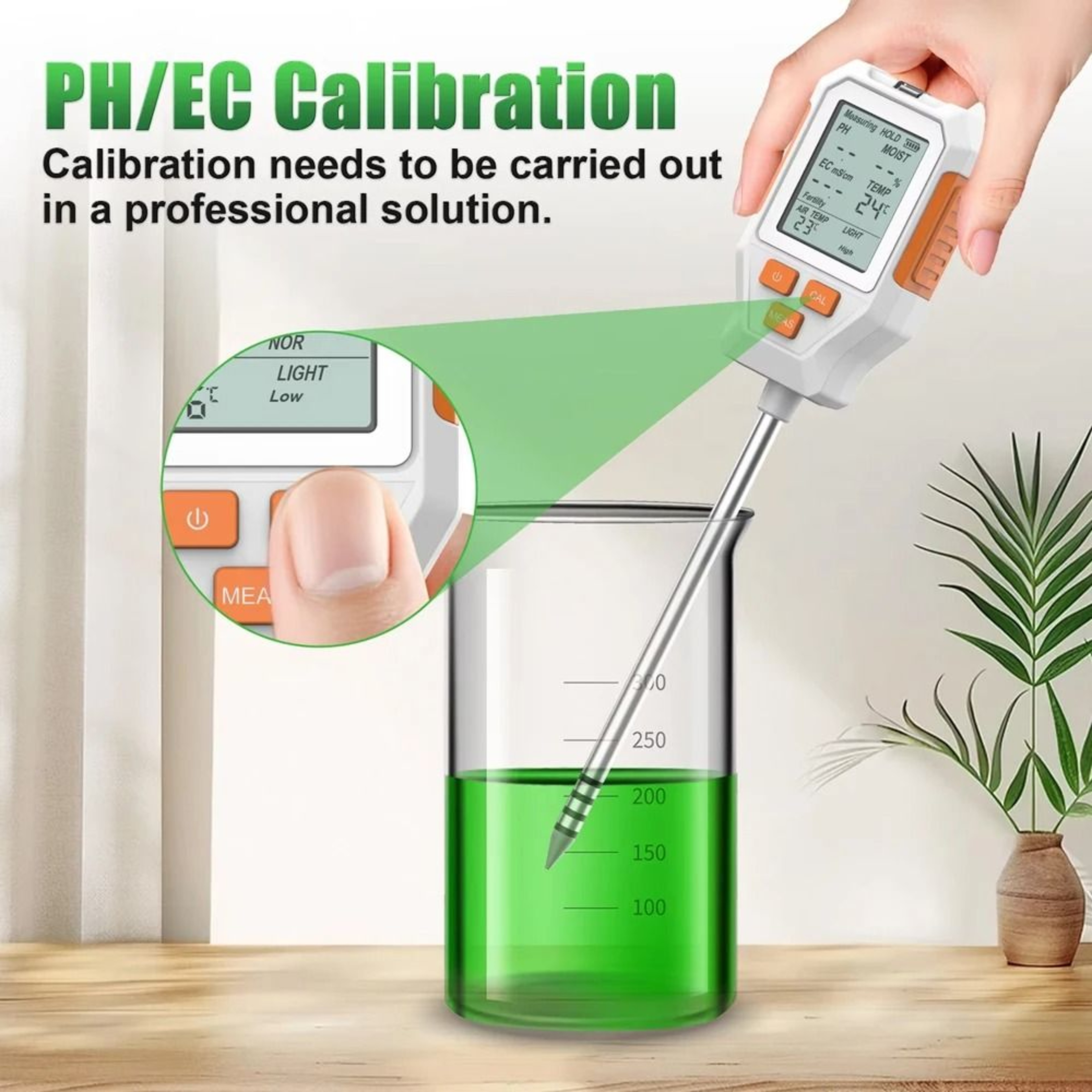 PlantScope Digital Soil Tester And 7in1 Soil Meter With LCD 4
