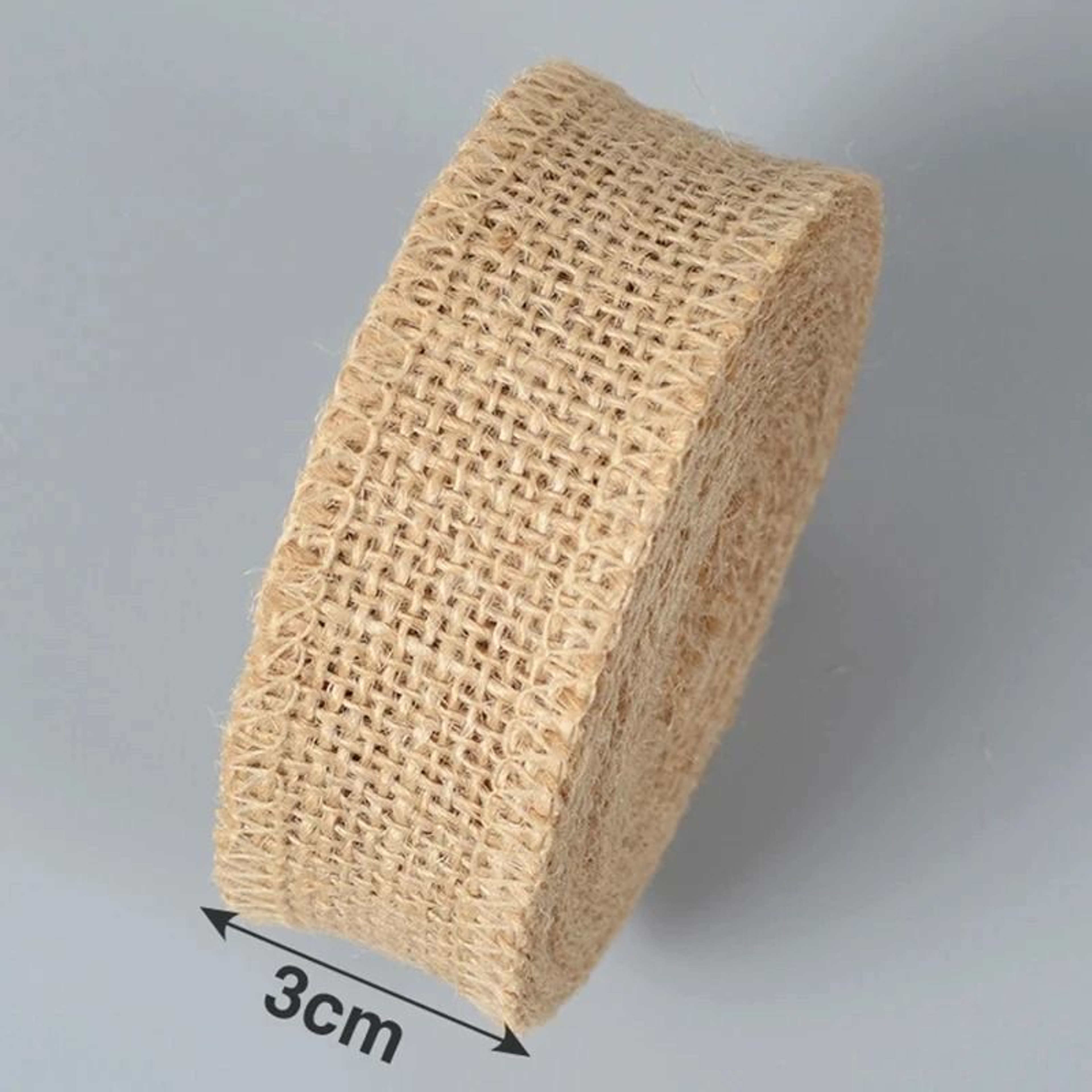 Natural Jute Burlap Ribbon 5M Rustic Wedding And DIY Craft Ribbon 2