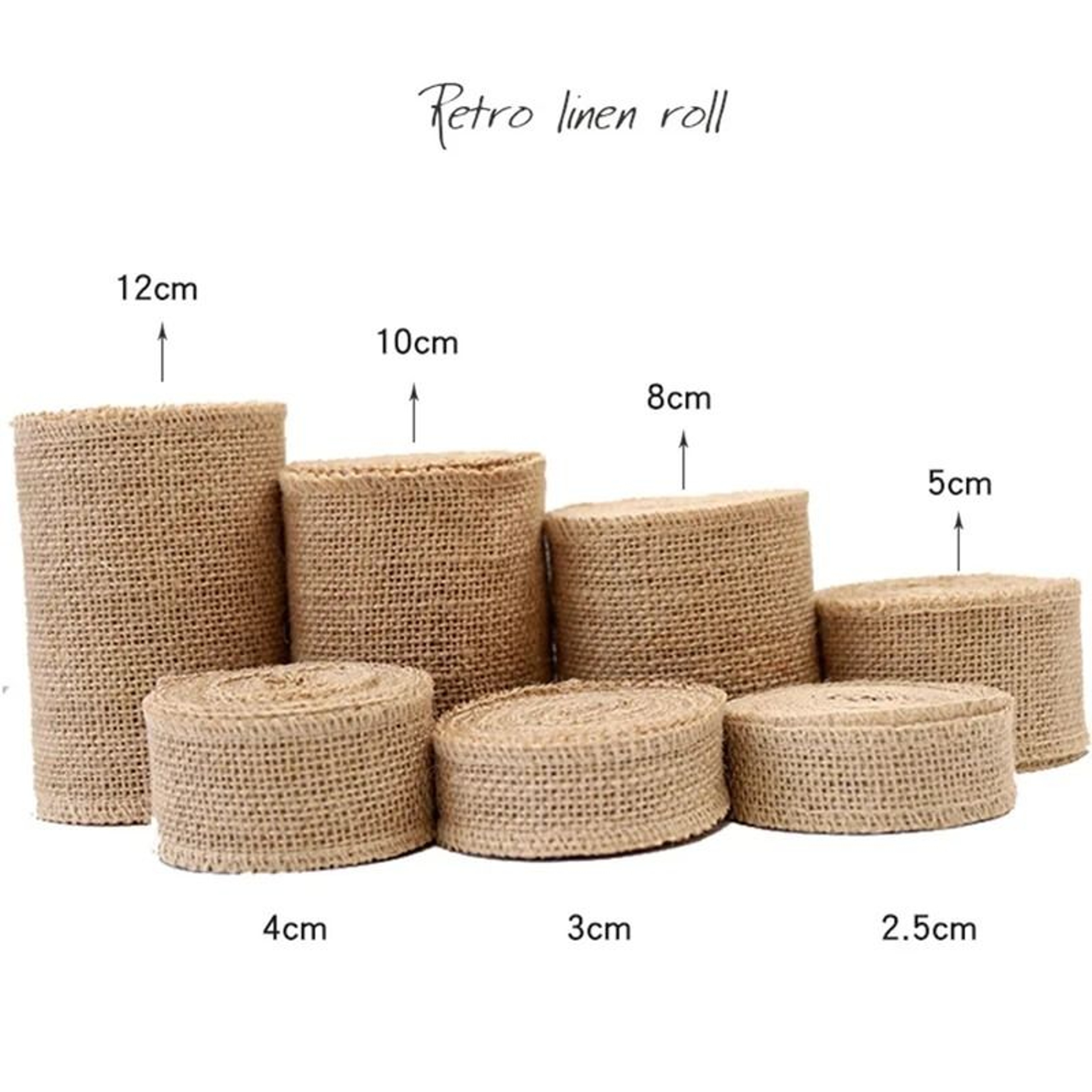 Natural Jute Burlap Ribbon 5M Rustic Wedding And DIY Craft Ribbon 3