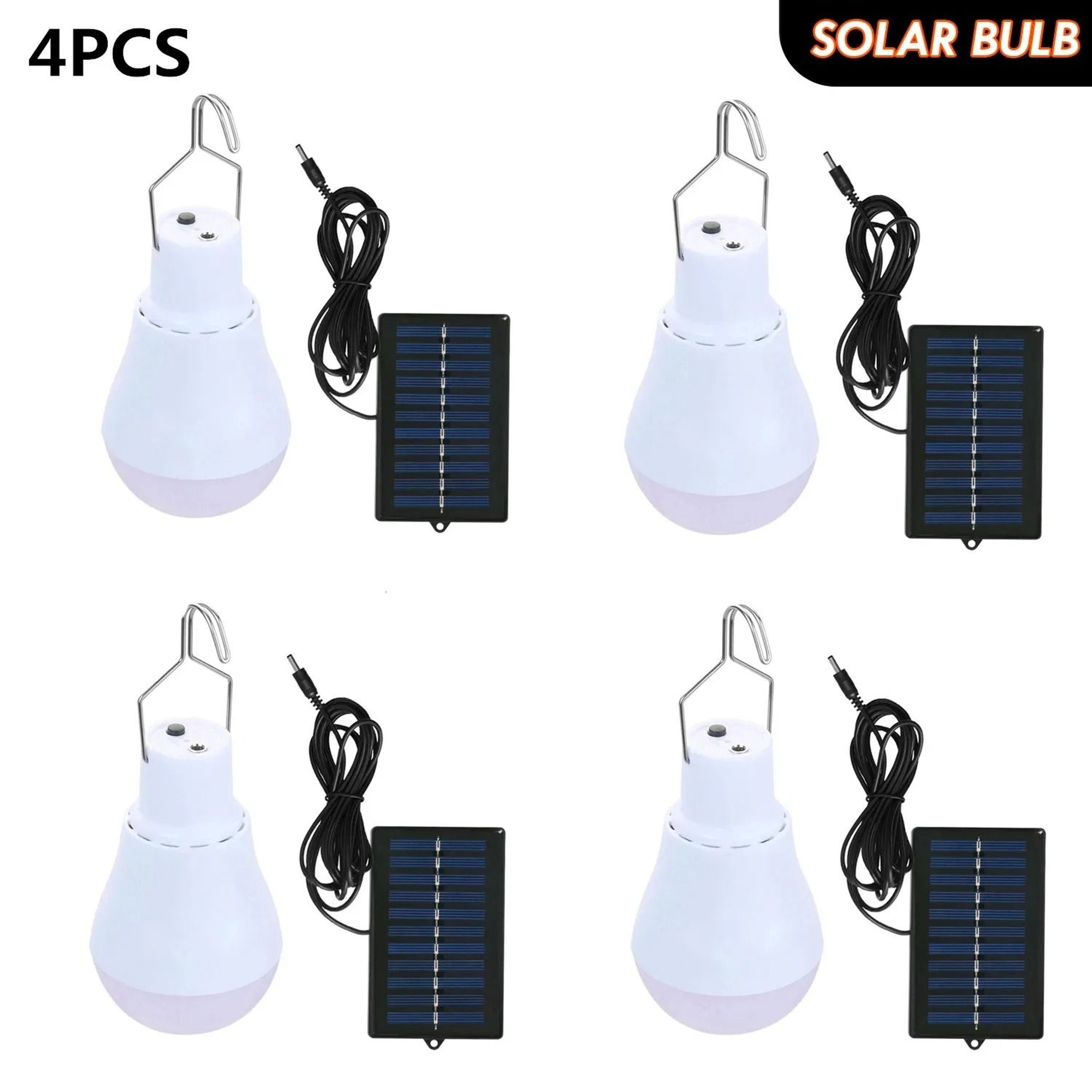Portable Solar LED Camping Bulb With Rechargeable Panel 4