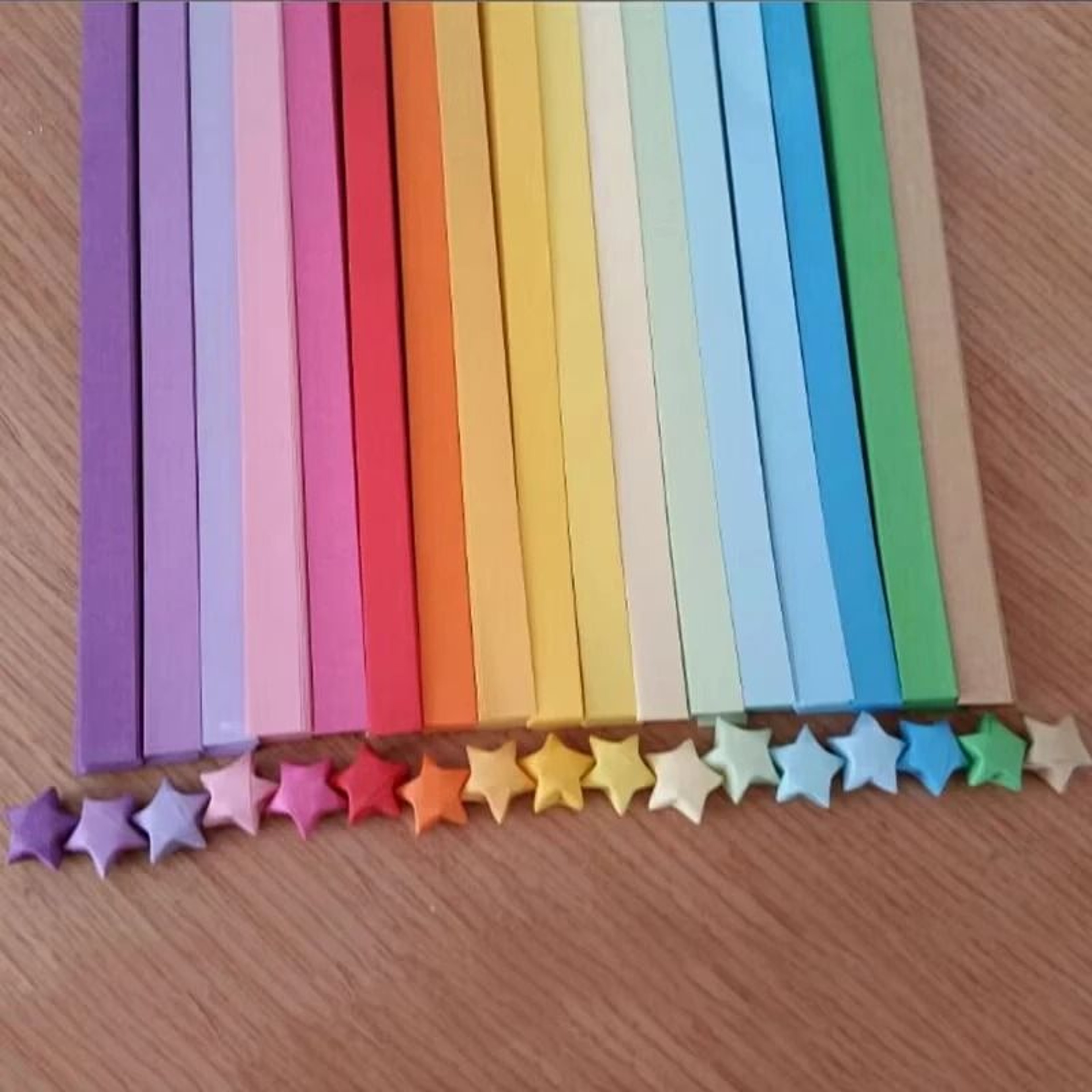 Colorful Origami Lucky Star Paper Strips For DIY Crafts And Wishing Jars 6