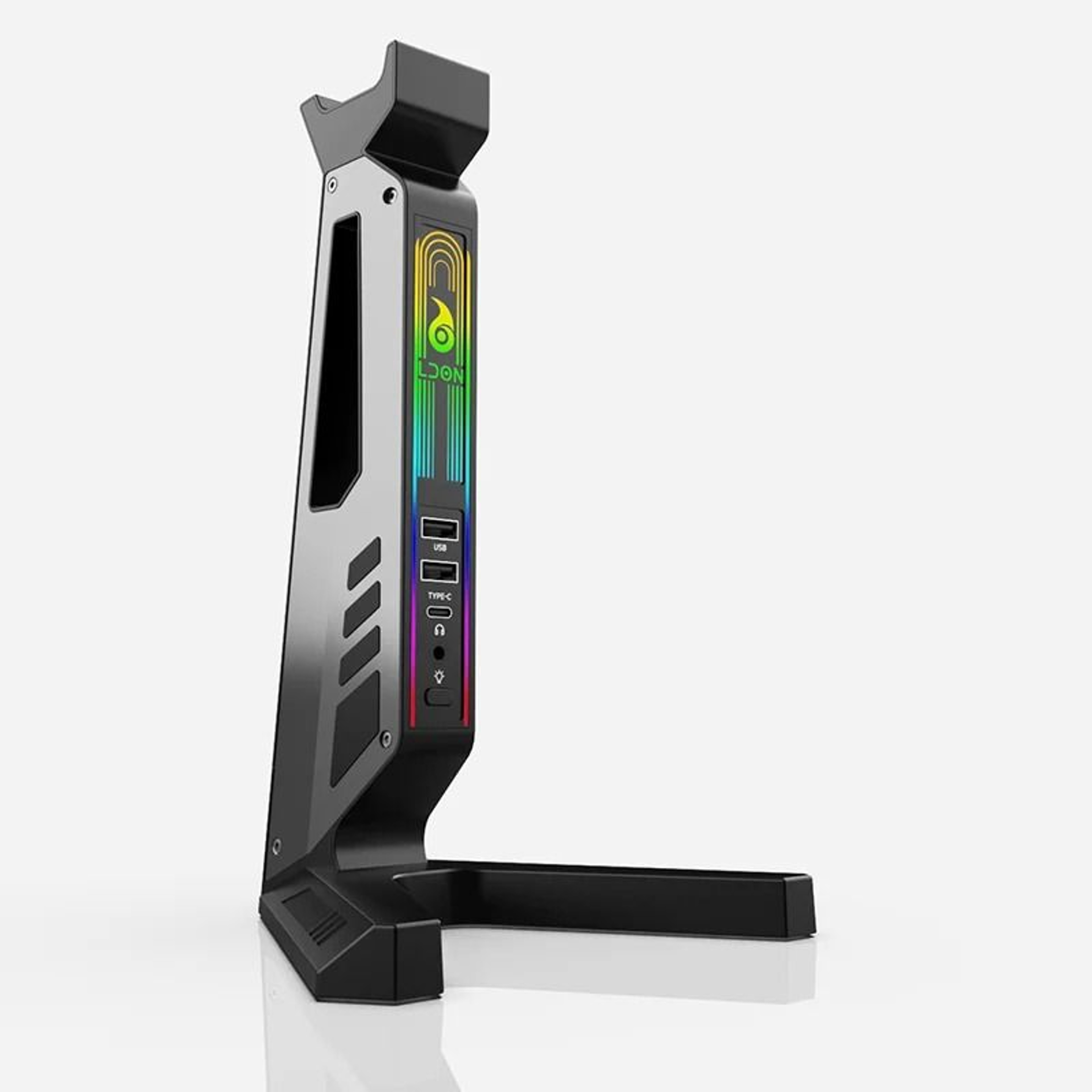 RGB Gaming Headset Stand With USB Hub And TypeC Ports 3