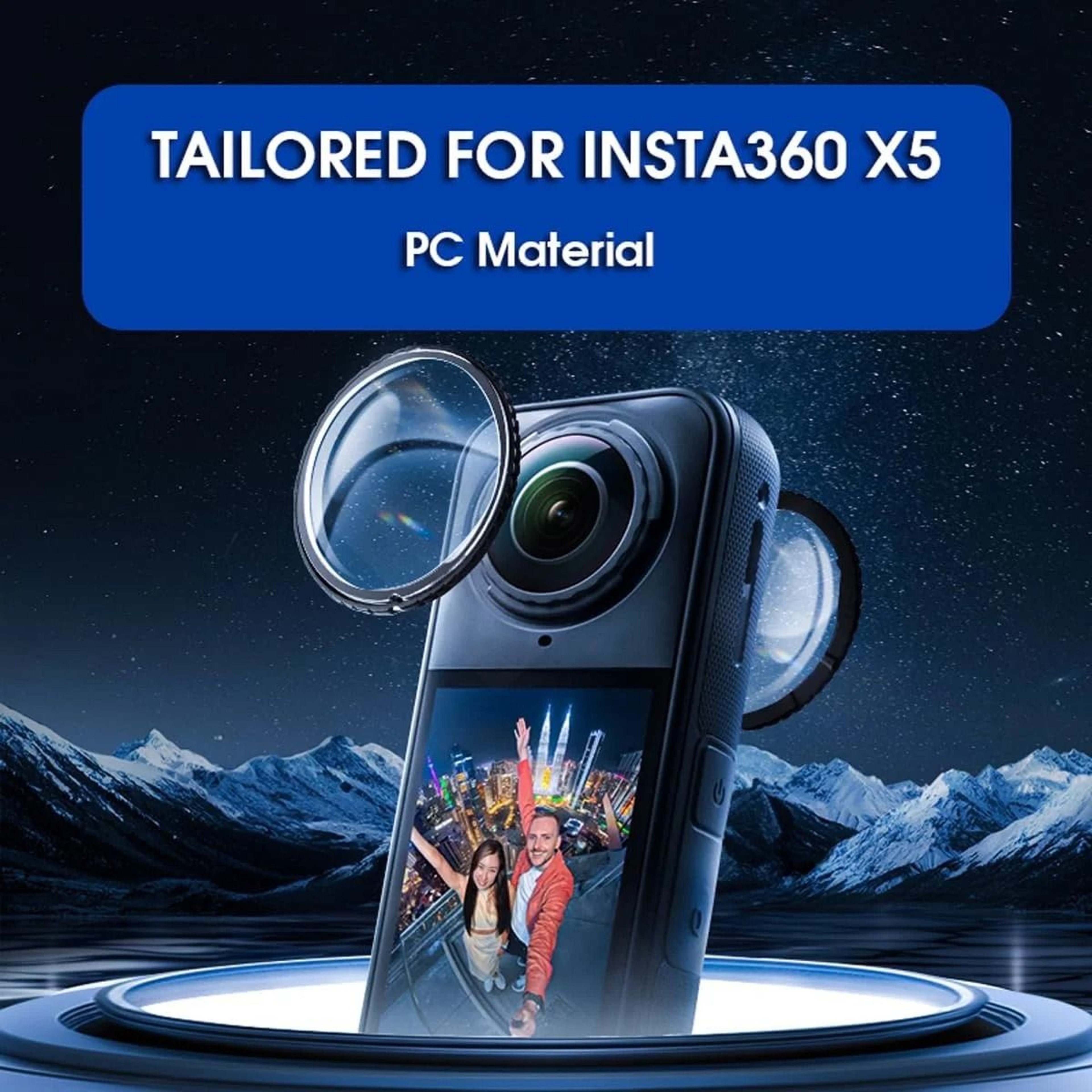 Tempered Glass Screen Protector And Lens Guard Kit For Insta360 X4 X5 0