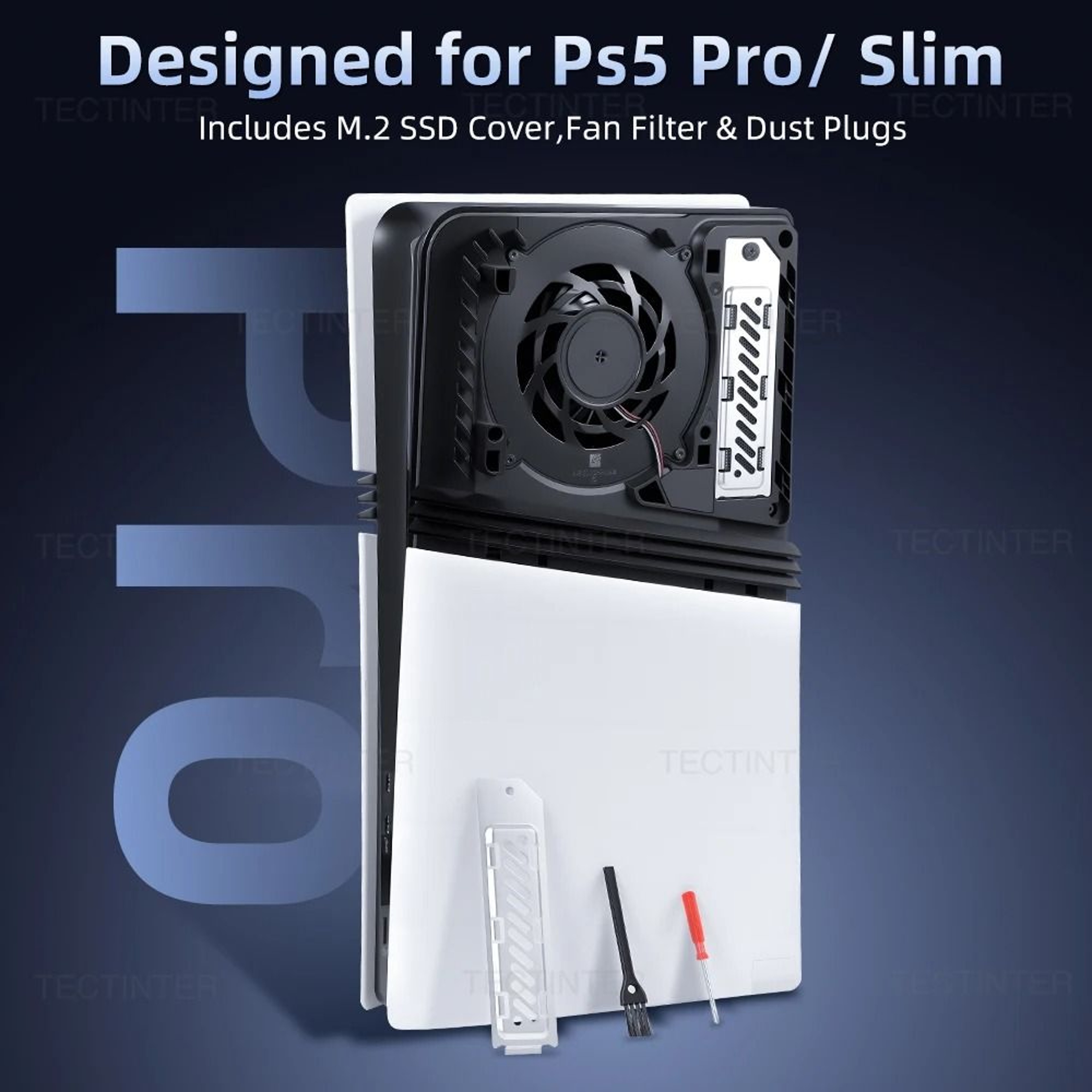 PS5 Slim Pro M2 SSD Heatsink Cover With Dust Filter 7