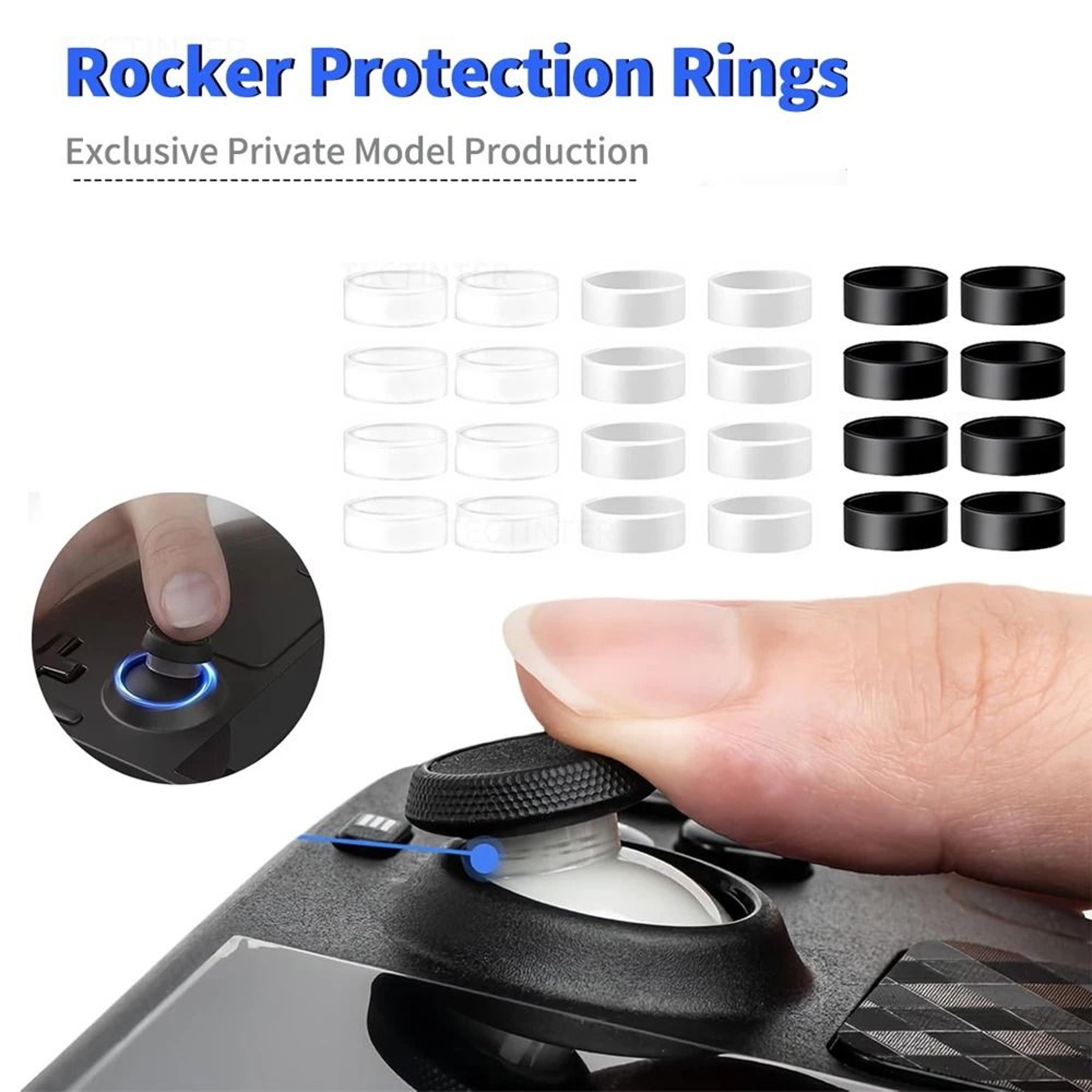 48PCS Silicone Joystick Protector Rings For PS5 Xbox Switch Pro Steam Deck 0