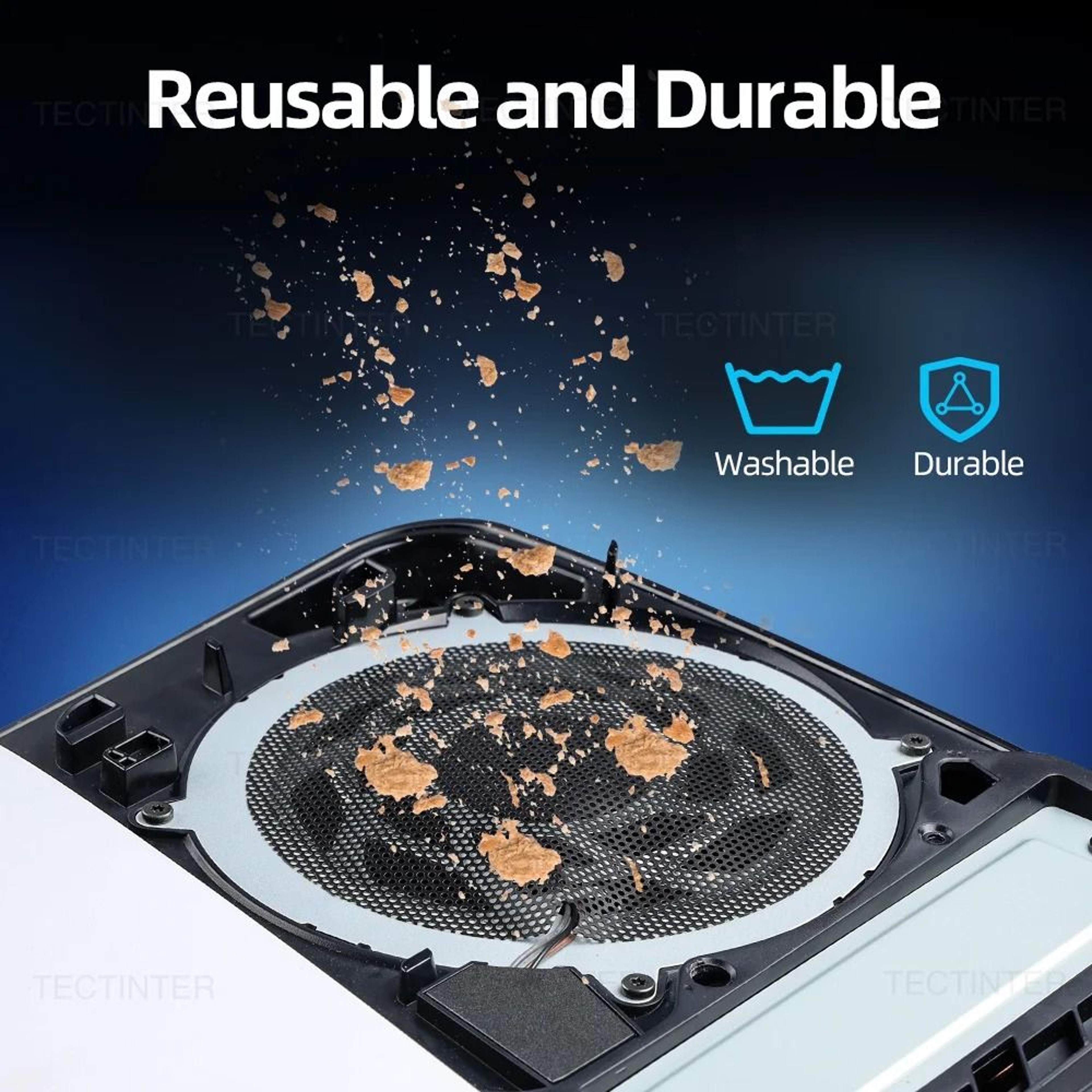 4PCS PS5 Dust Filter Mesh Covers For PS5 Slim And PS5 Pro 4