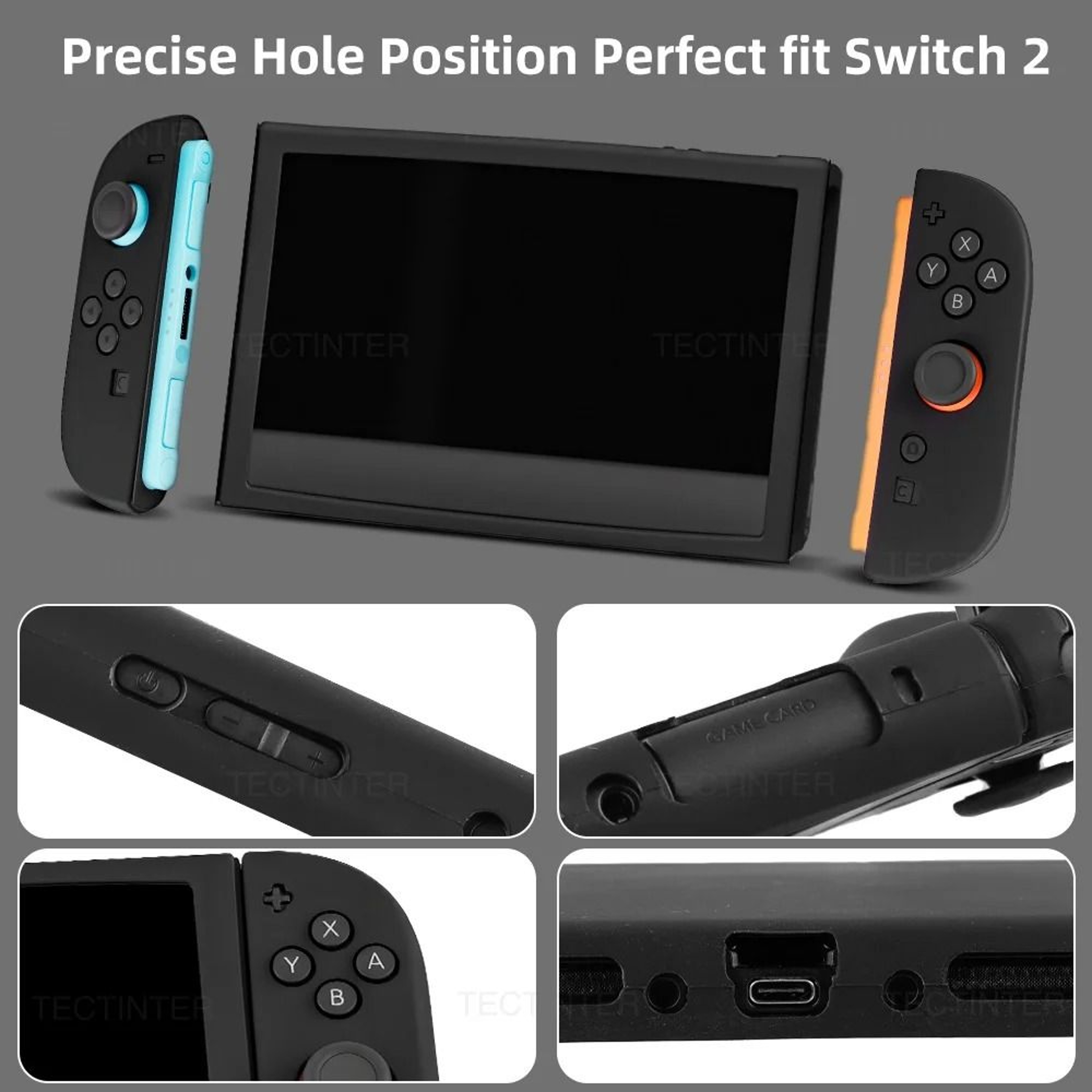 AntiSlip Silicone Protective Case For Nintendo Switch 2 4